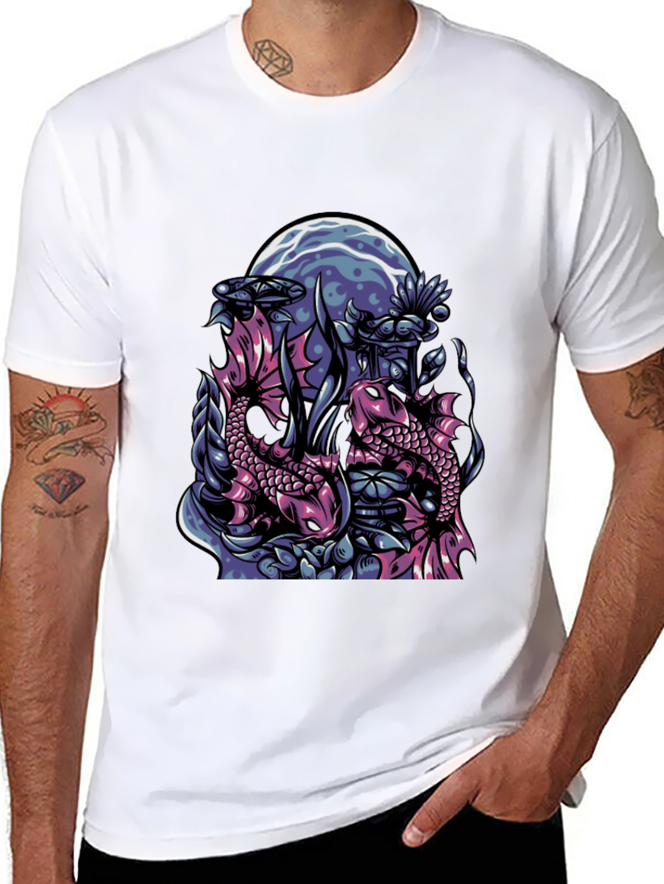 Koi Fish Graphic Tee - Unique Design