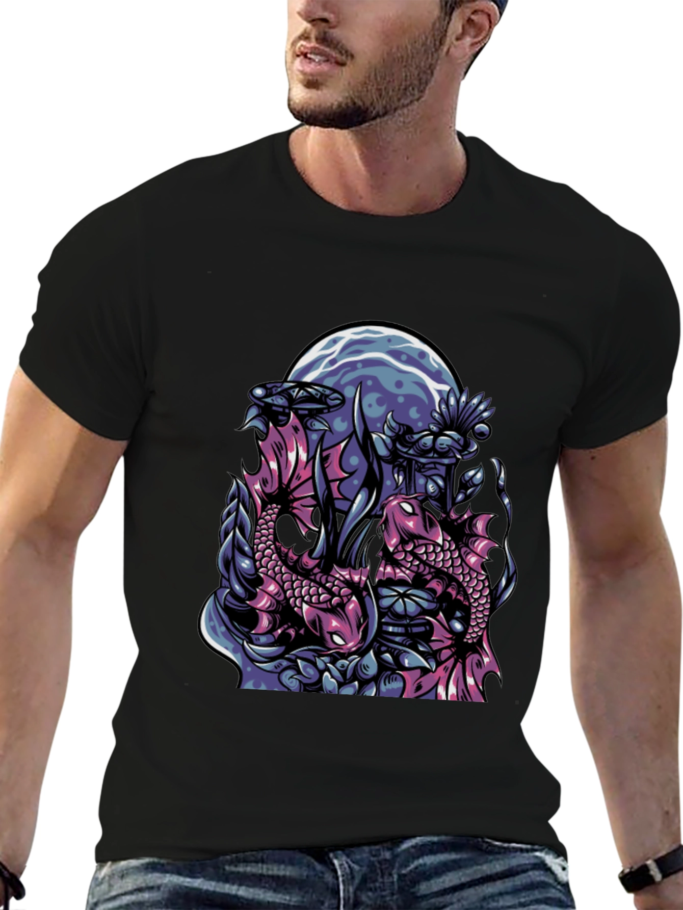 Koi Fish Graphic Tee - Unique Design