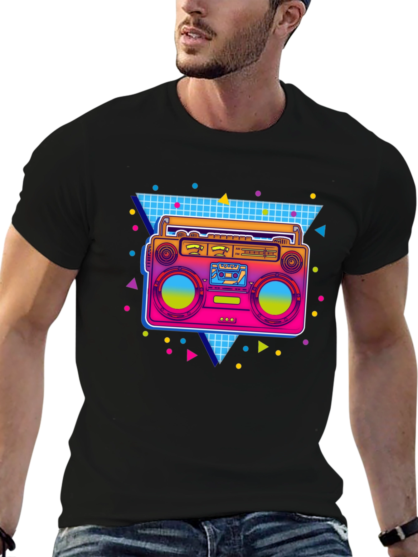 Retro 80s Boombox T-Shirt