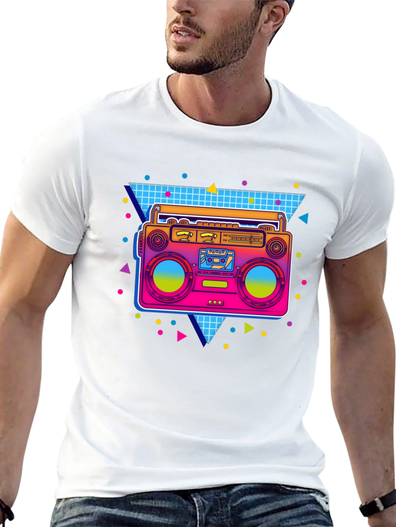 Retro 80s Boombox T-Shirt