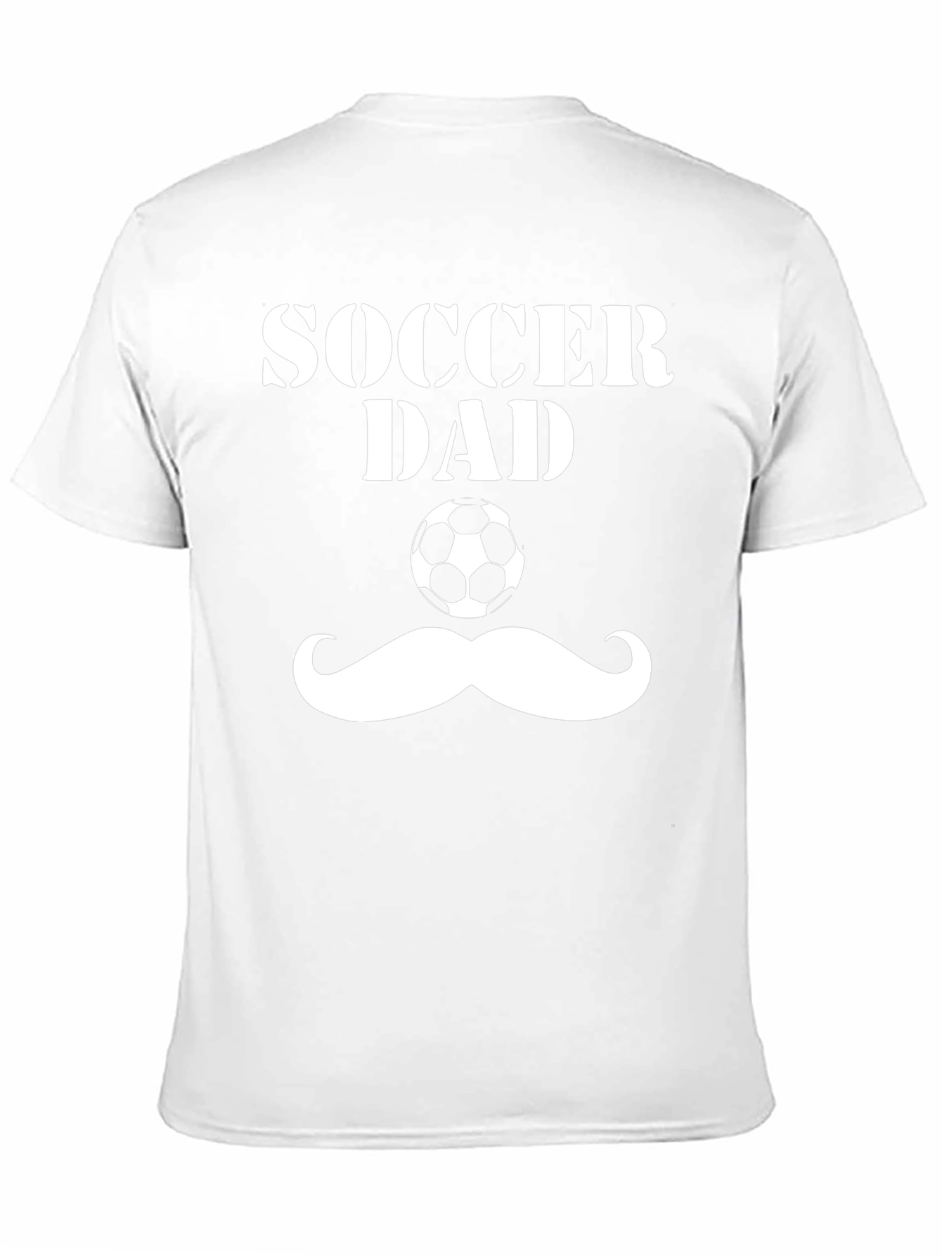 Soccer Dad T-Shirt Funny Mustache Football Tee