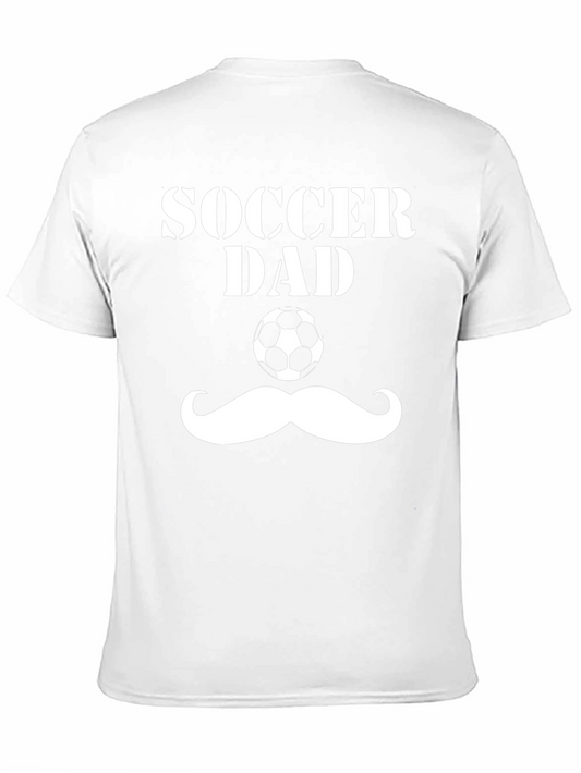 Soccer Dad T-Shirt Funny Mustache Football Tee