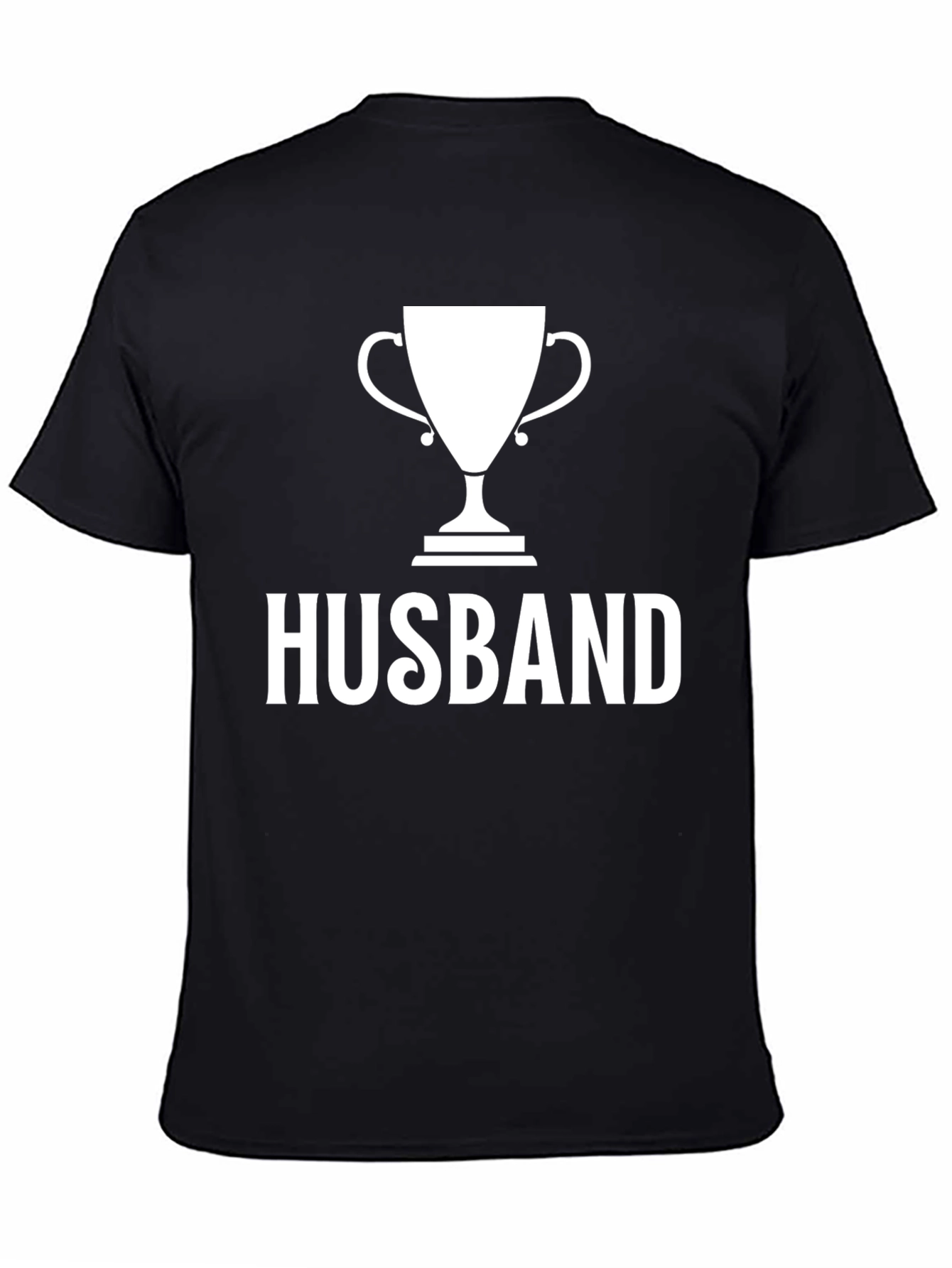 Husband Trophy Graphic T-Shirt - Black