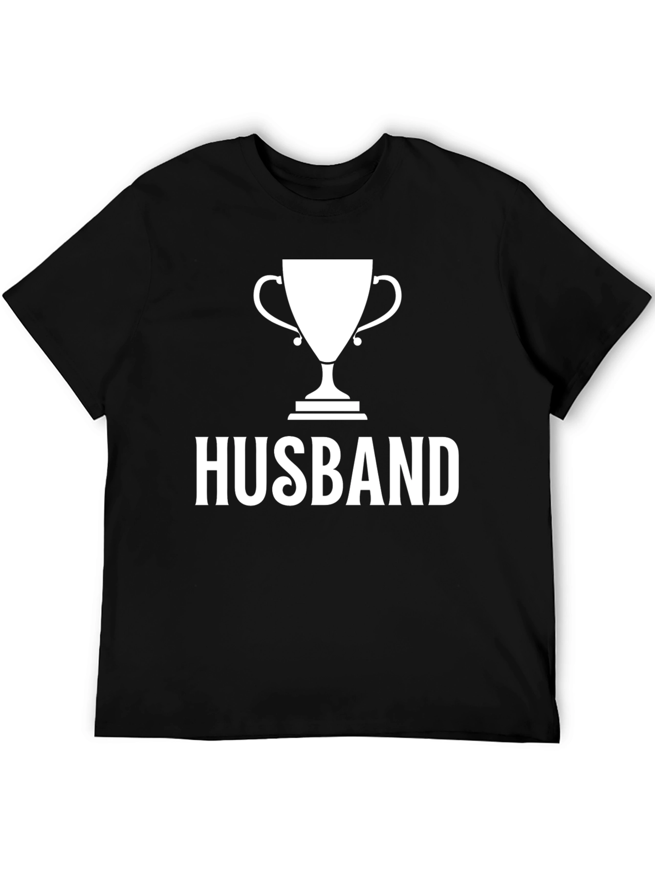 Husband Trophy Graphic T-Shirt - Black
