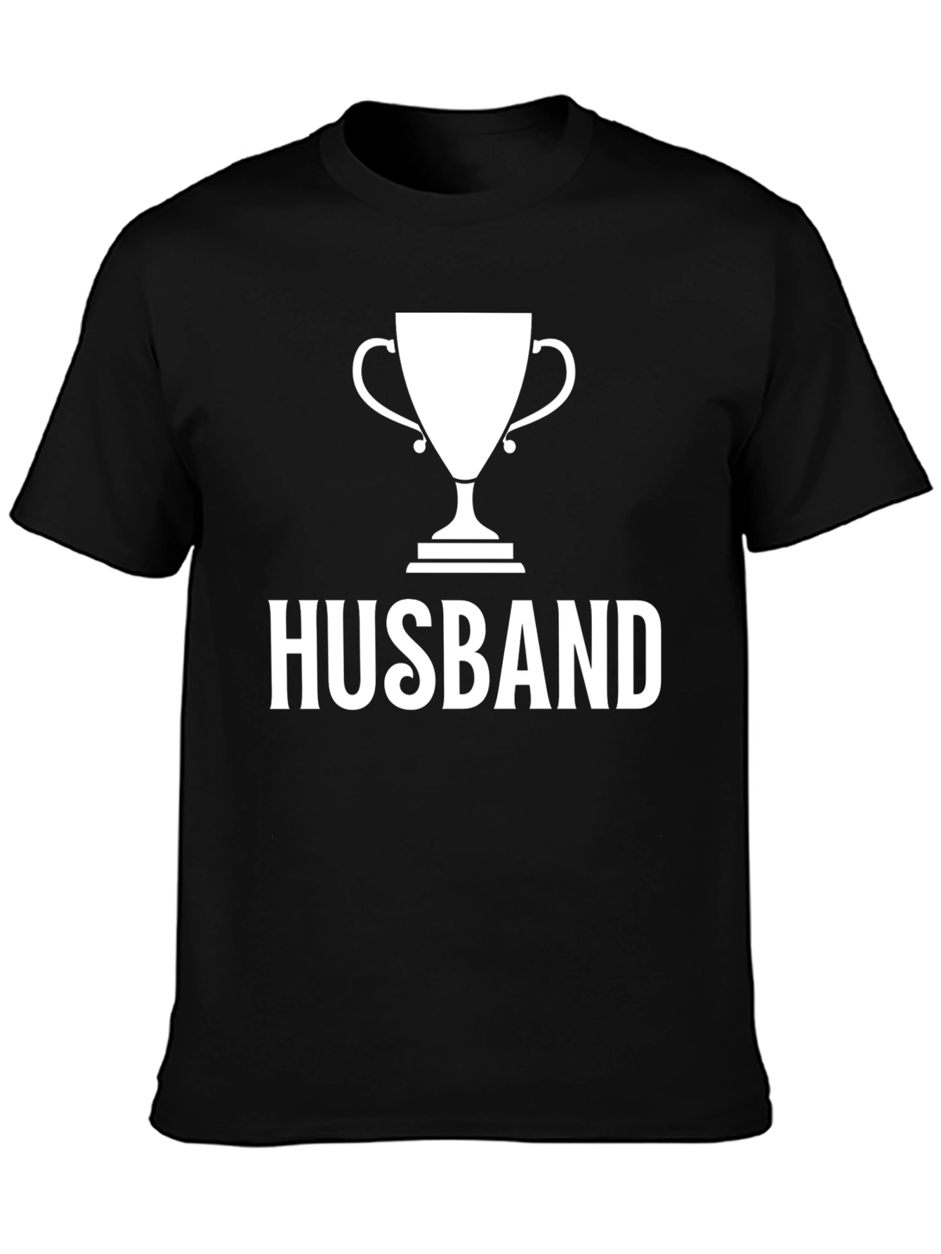 Husband Trophy Graphic T-Shirt - Black