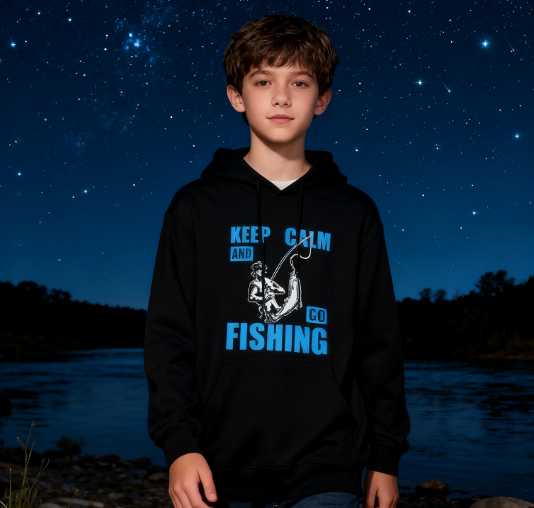Angler’s Statement Fishing Rod Design Hoodie