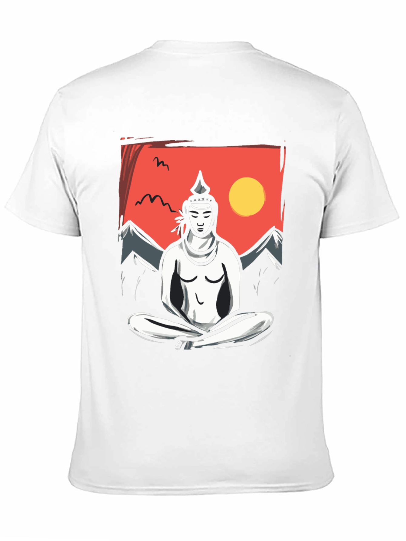 Meditative Zen Buddha Graphic T-Shirt