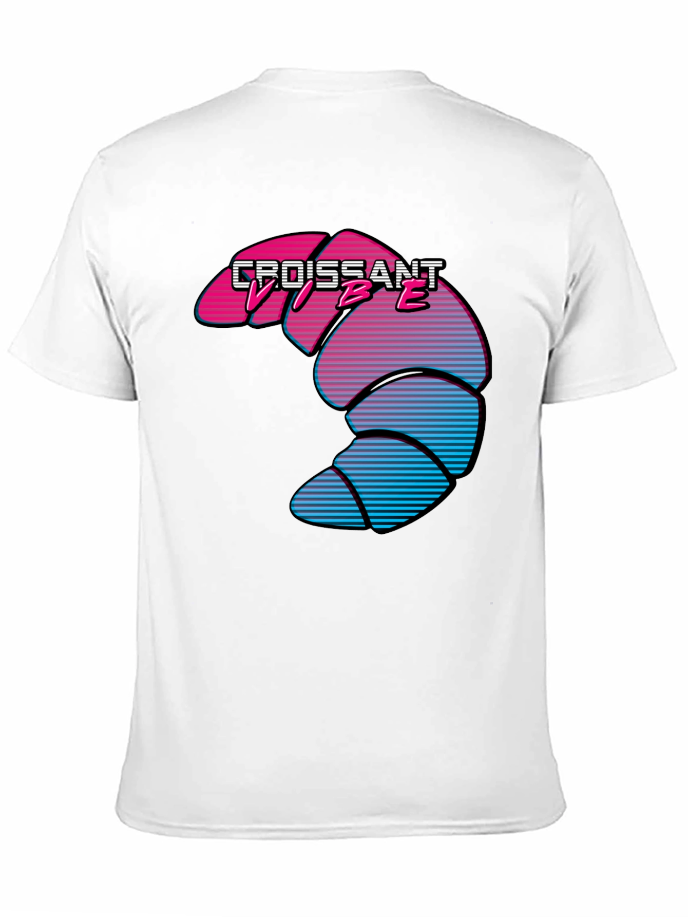 Croissant Vibe T-Shirt - Retro Design