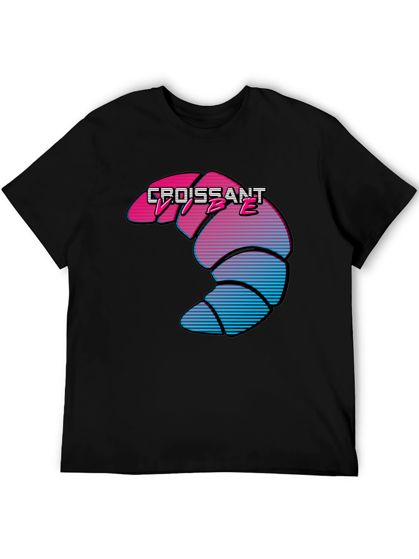 Croissant Vibe T-Shirt - Retro Design