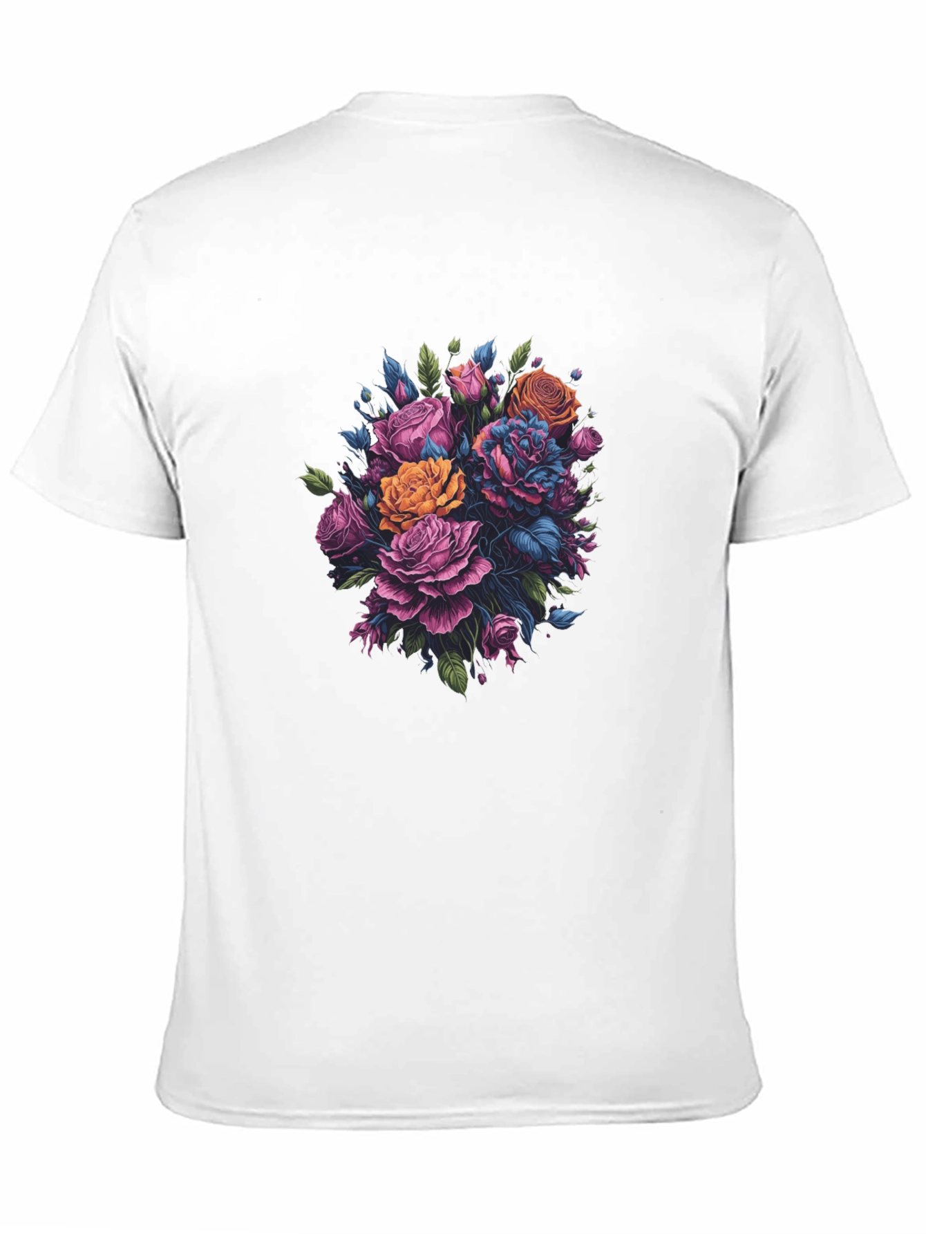 Floral Bouquet Black T-Shirt