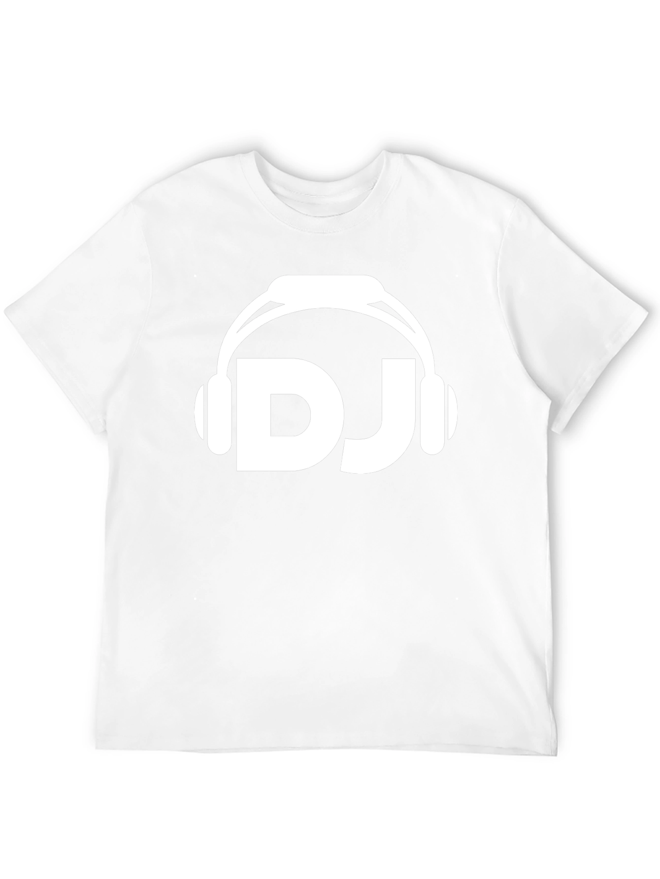 DJ Headphones Graphic Tee - Black Cotton T-Shirt