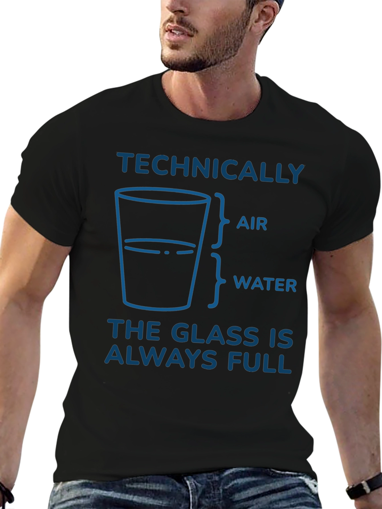 Technically Always Full Mens T-Shirt