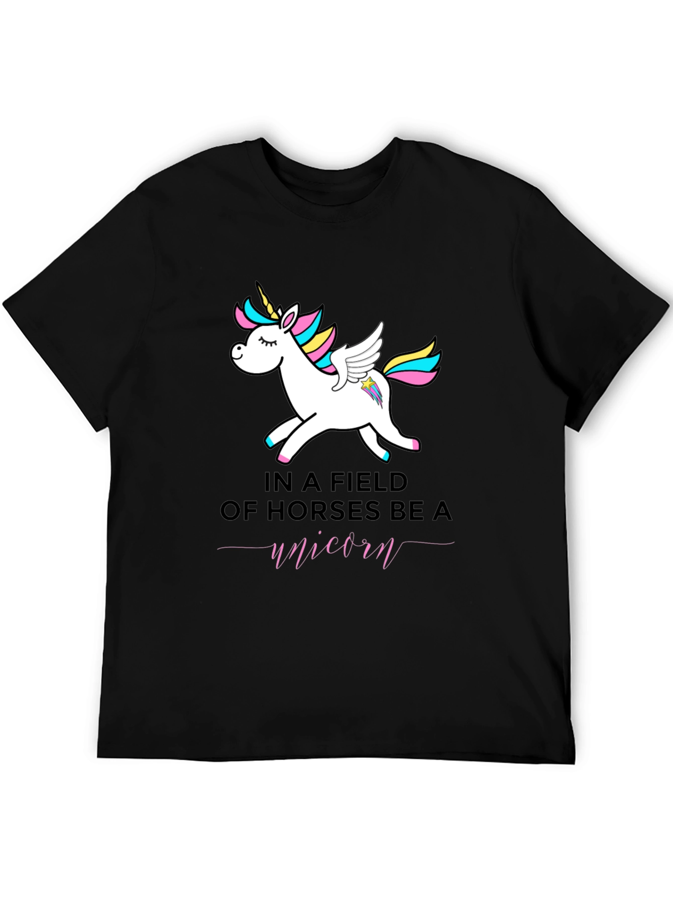 Be a Unicorn T-Shirt - Black