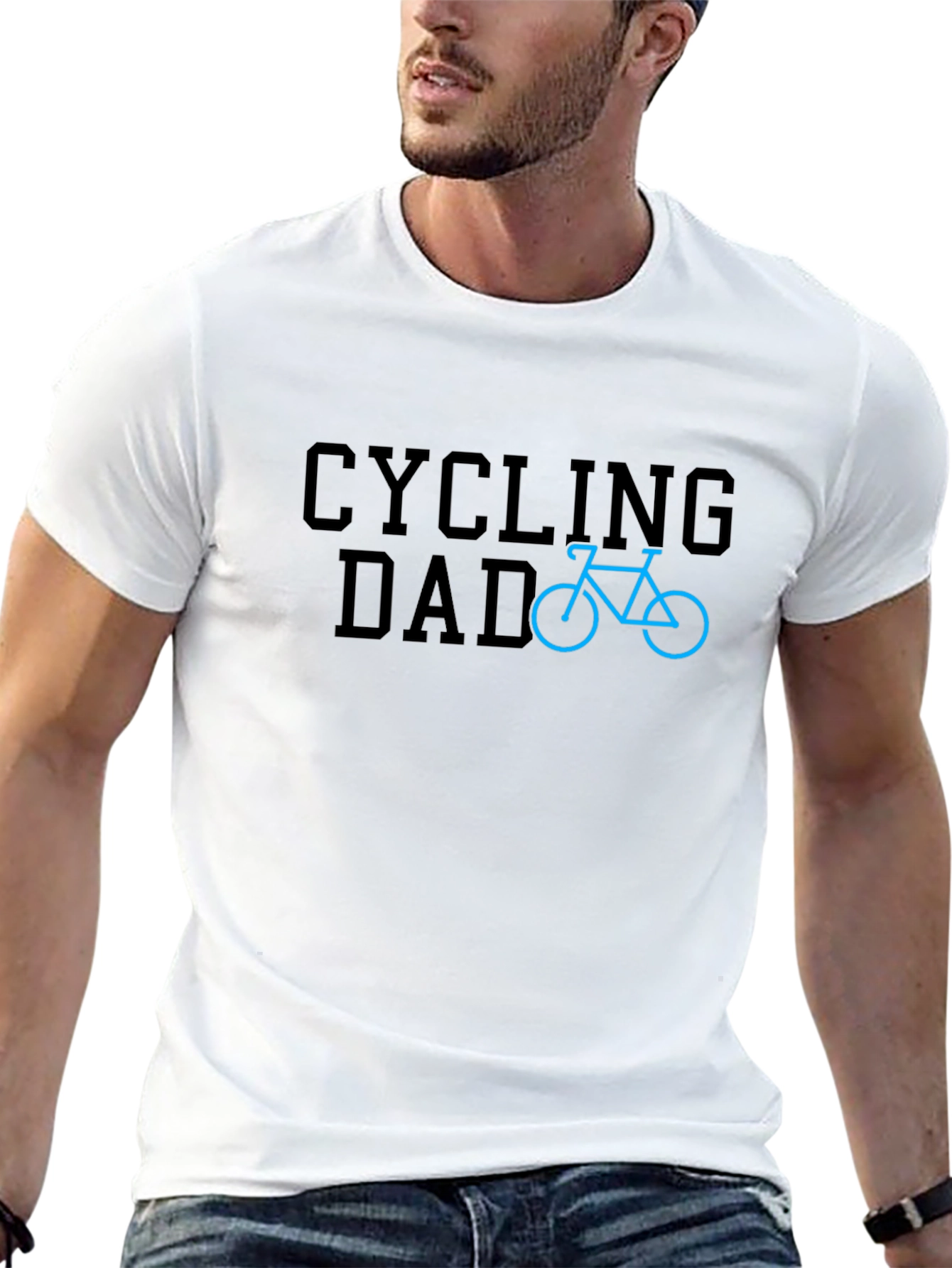 Cycling Dad Graphic Tee - Bike Lovers T-Shirt