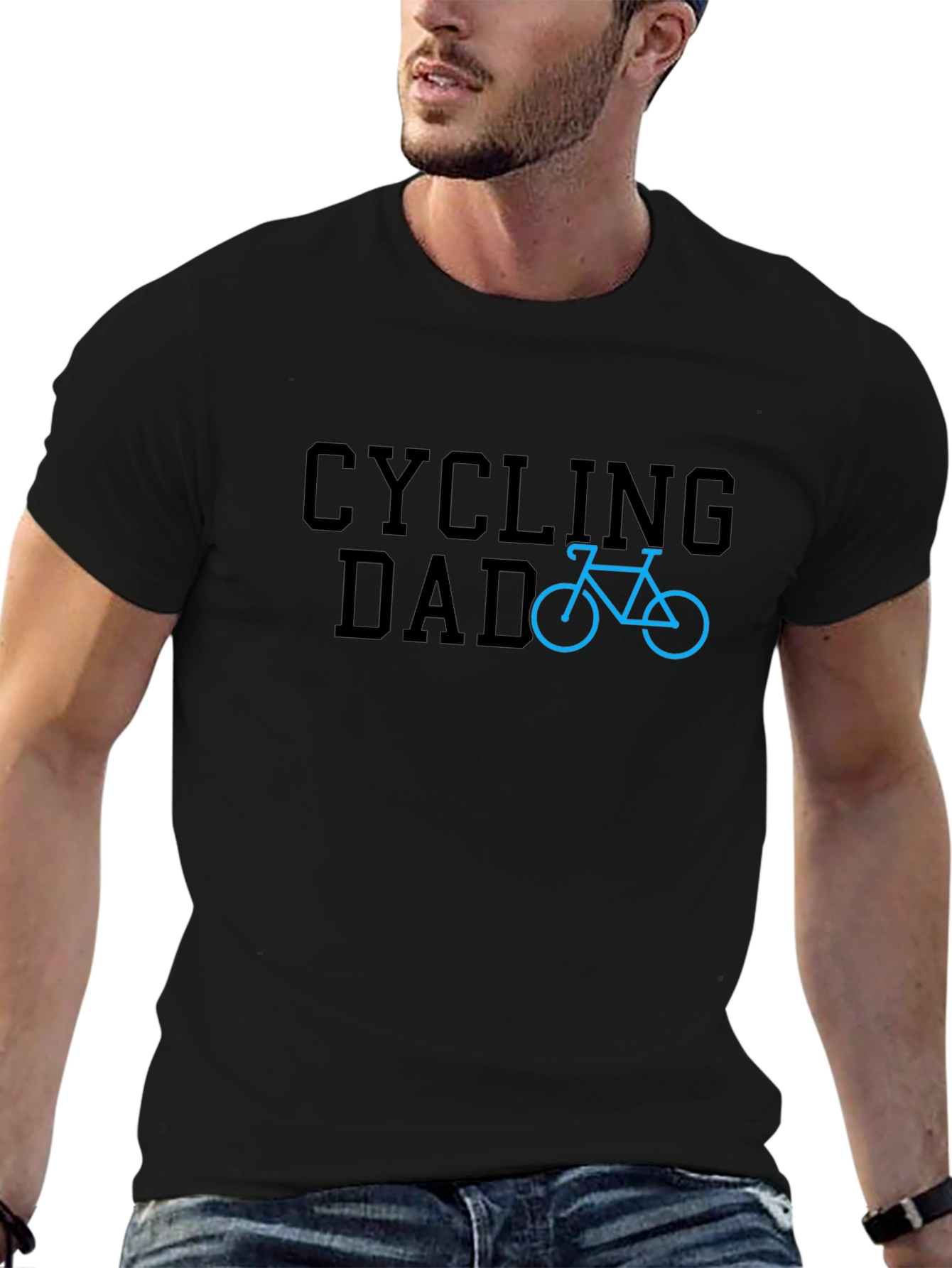 Cycling Dad Graphic Tee - Bike Lovers T-Shirt