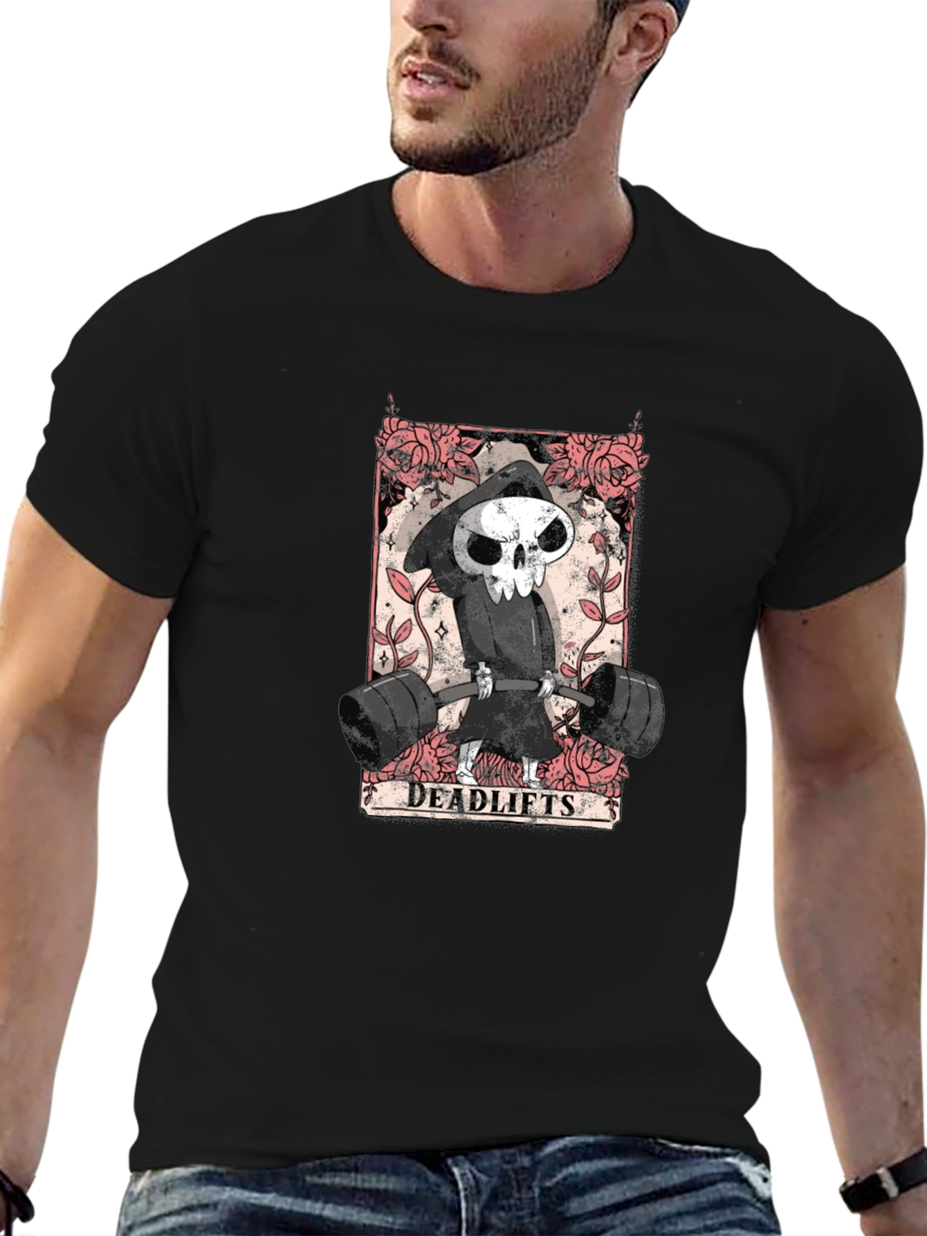 Grim Reaper Deadlifts Black T-Shirt