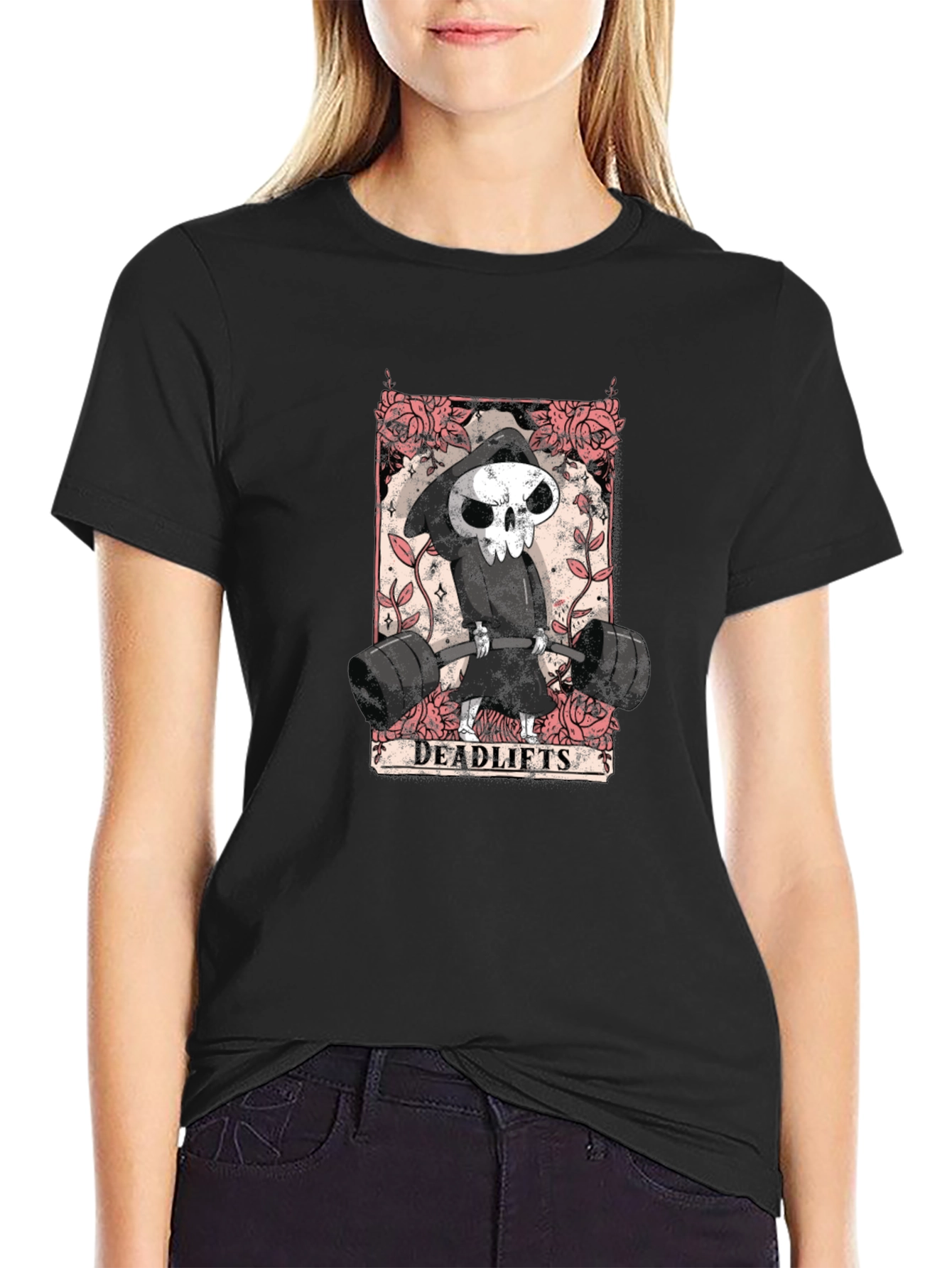 Grim Reaper Deadlifts Black T-Shirt