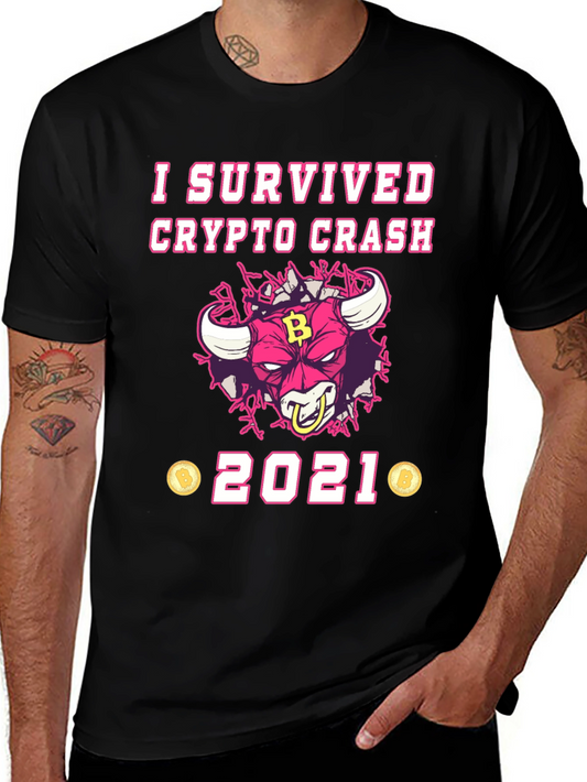 Crypto Crash Survivor 2021 Graphic T-Shirt