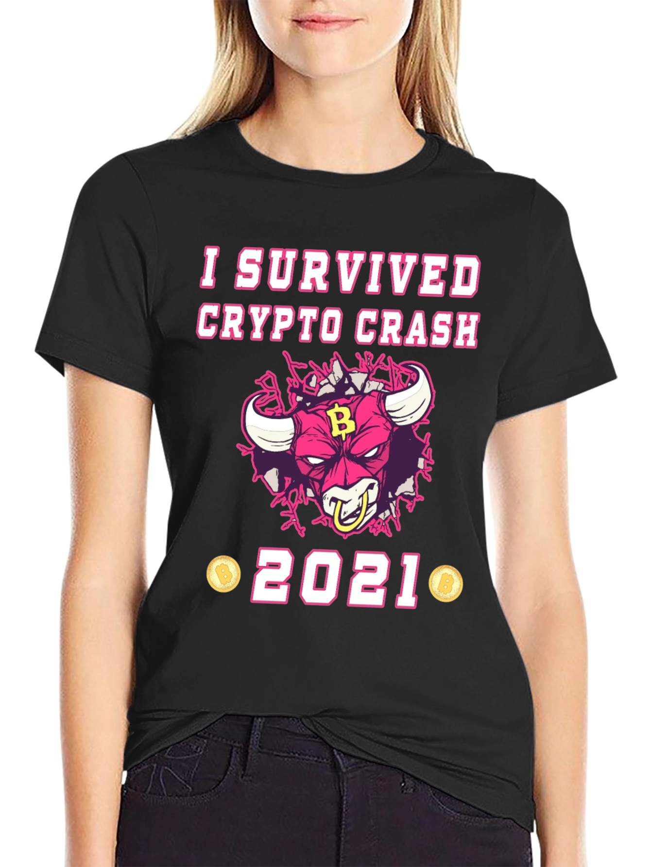 Crypto Crash Survivor 2021 Graphic T-Shirt