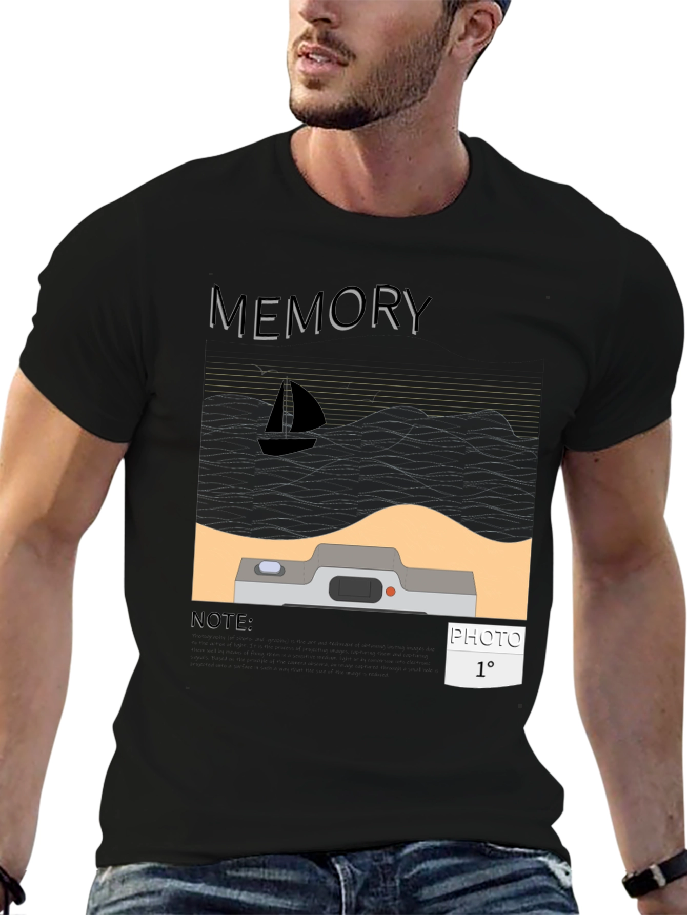 Memory Photo T-Shirt - Graphic Tee