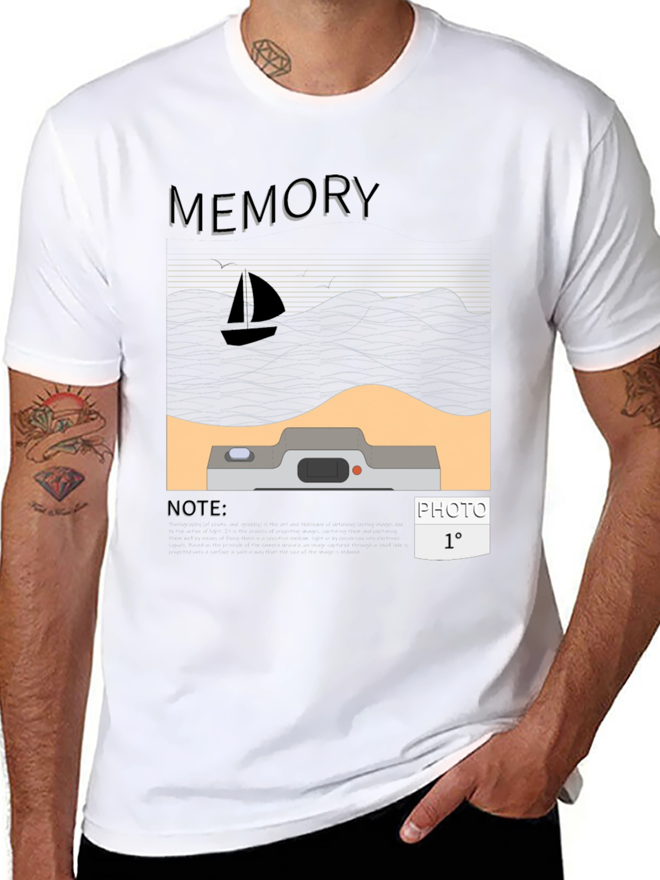Memory Photo T-Shirt - Graphic Tee