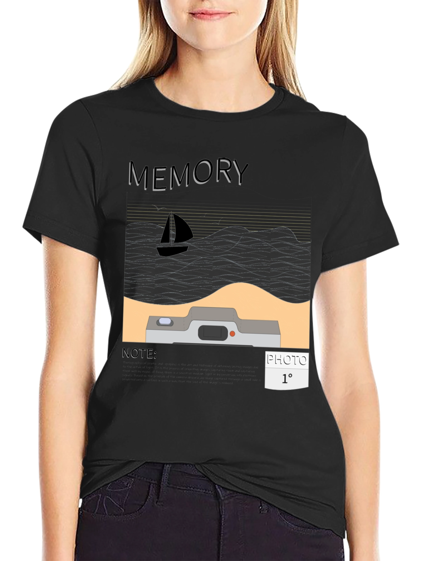 Memory Photo T-Shirt - Graphic Tee
