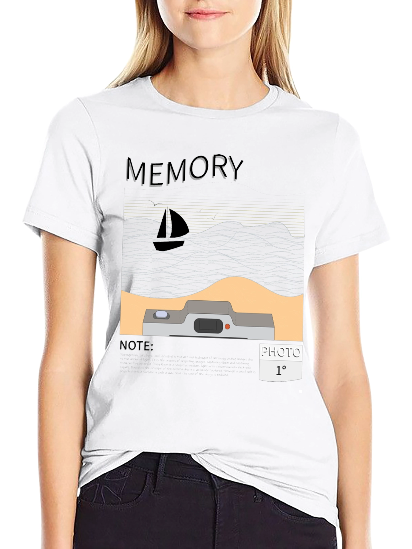 Memory Photo T-Shirt - Graphic Tee