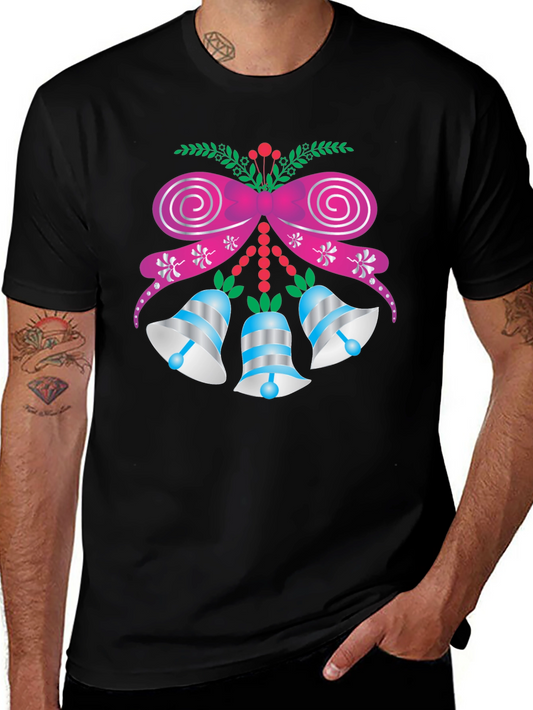Festive Holiday Bells Graphic T-Shirt