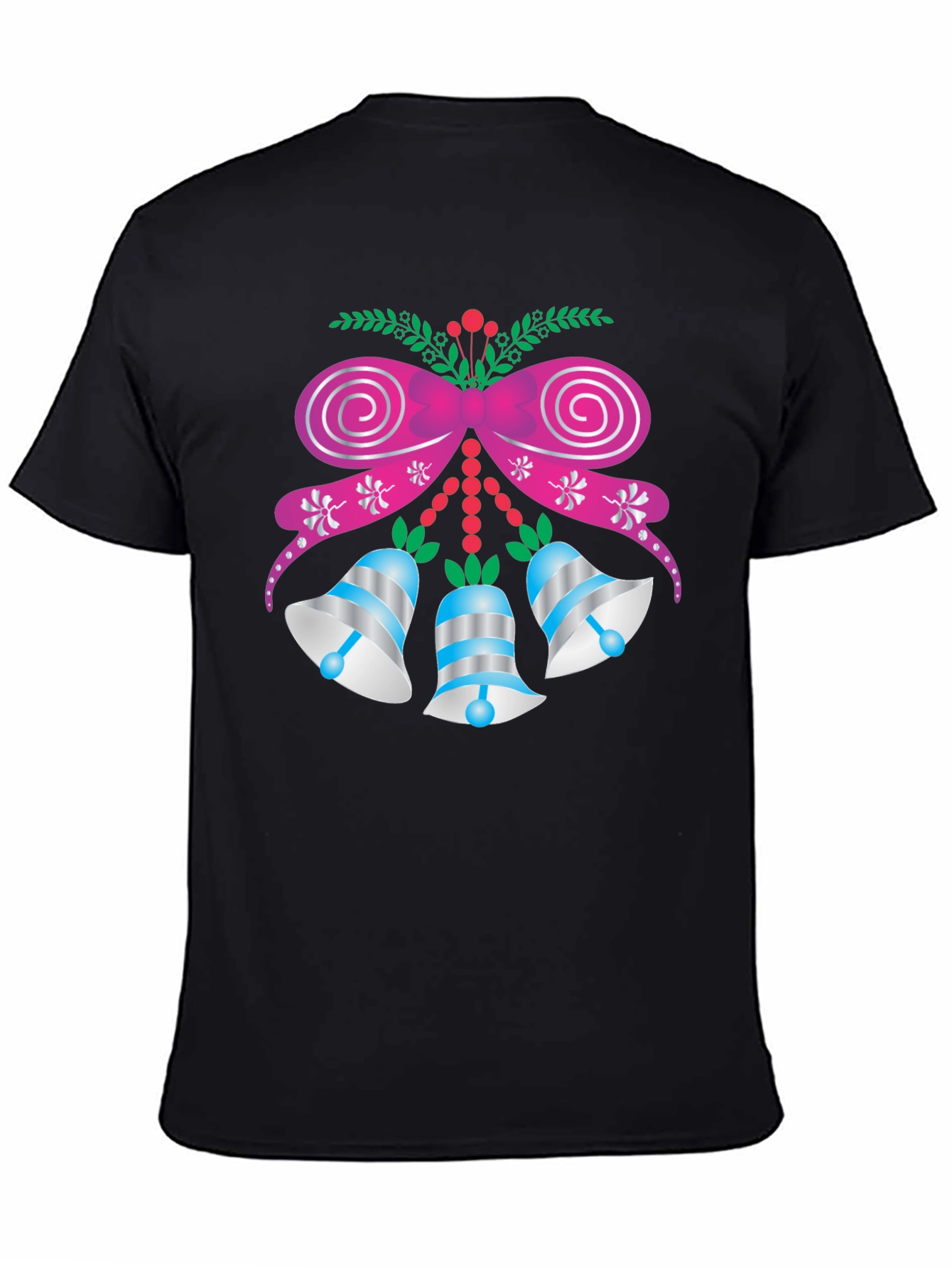 Festive Holiday Bells Graphic T-Shirt