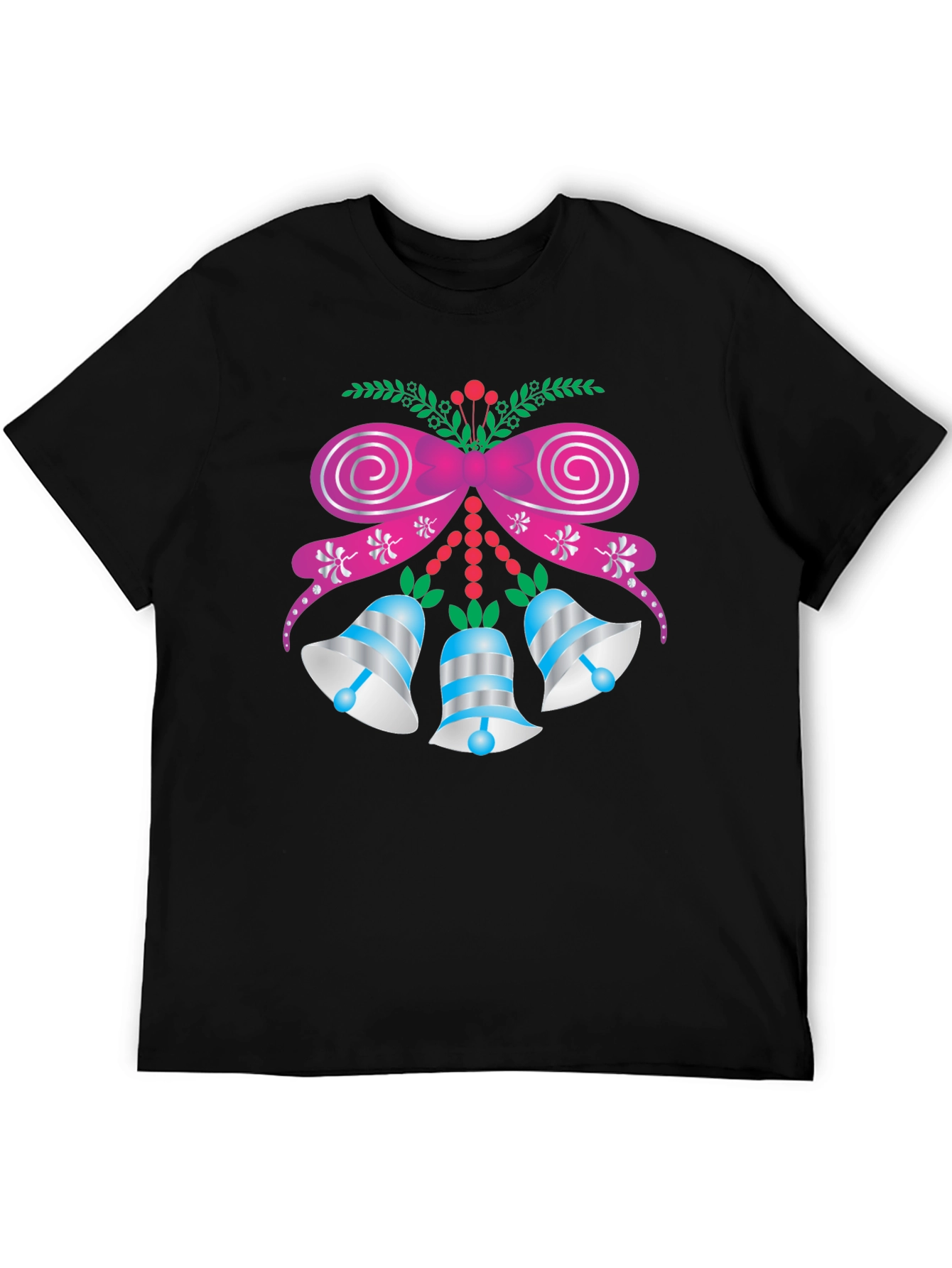 Festive Holiday Bells Graphic T-Shirt