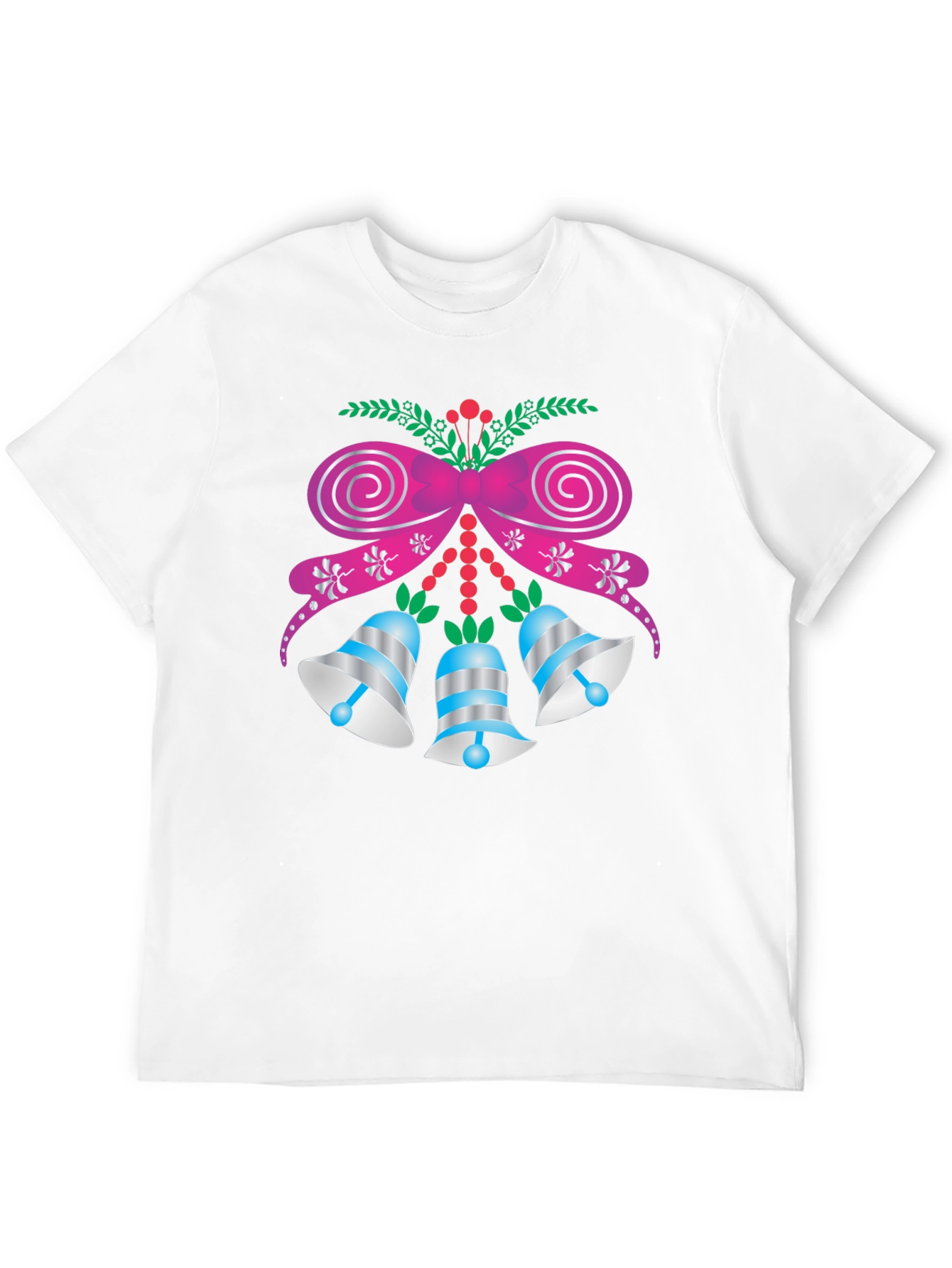 Festive Holiday Bells Graphic T-Shirt