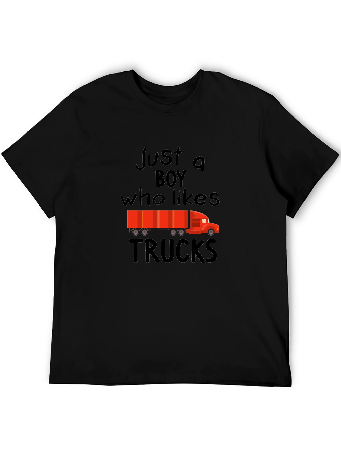 Just A Boy Who Likes Trucks Graphic Tee