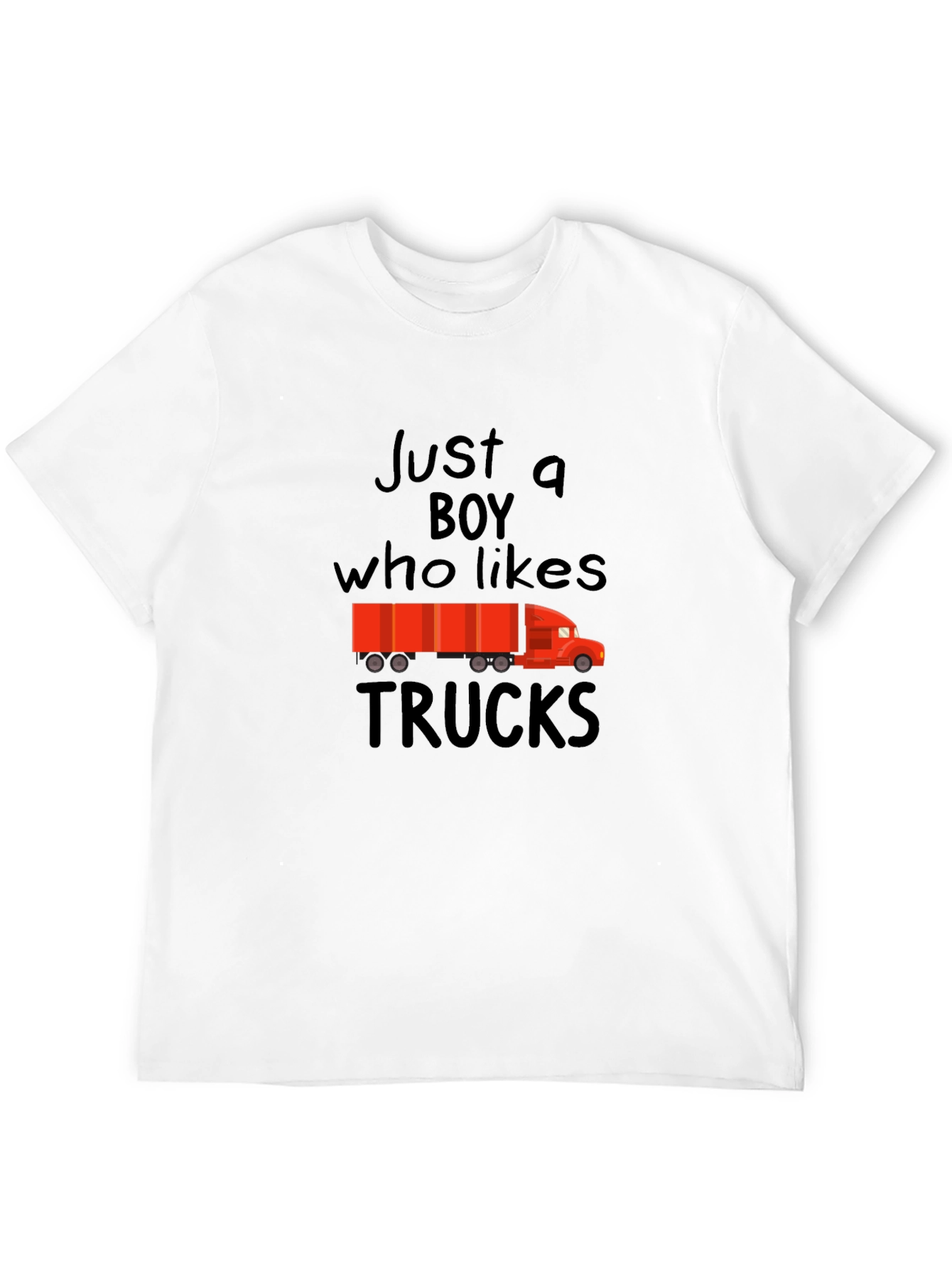 Just A Boy Who Likes Trucks Graphic Tee
