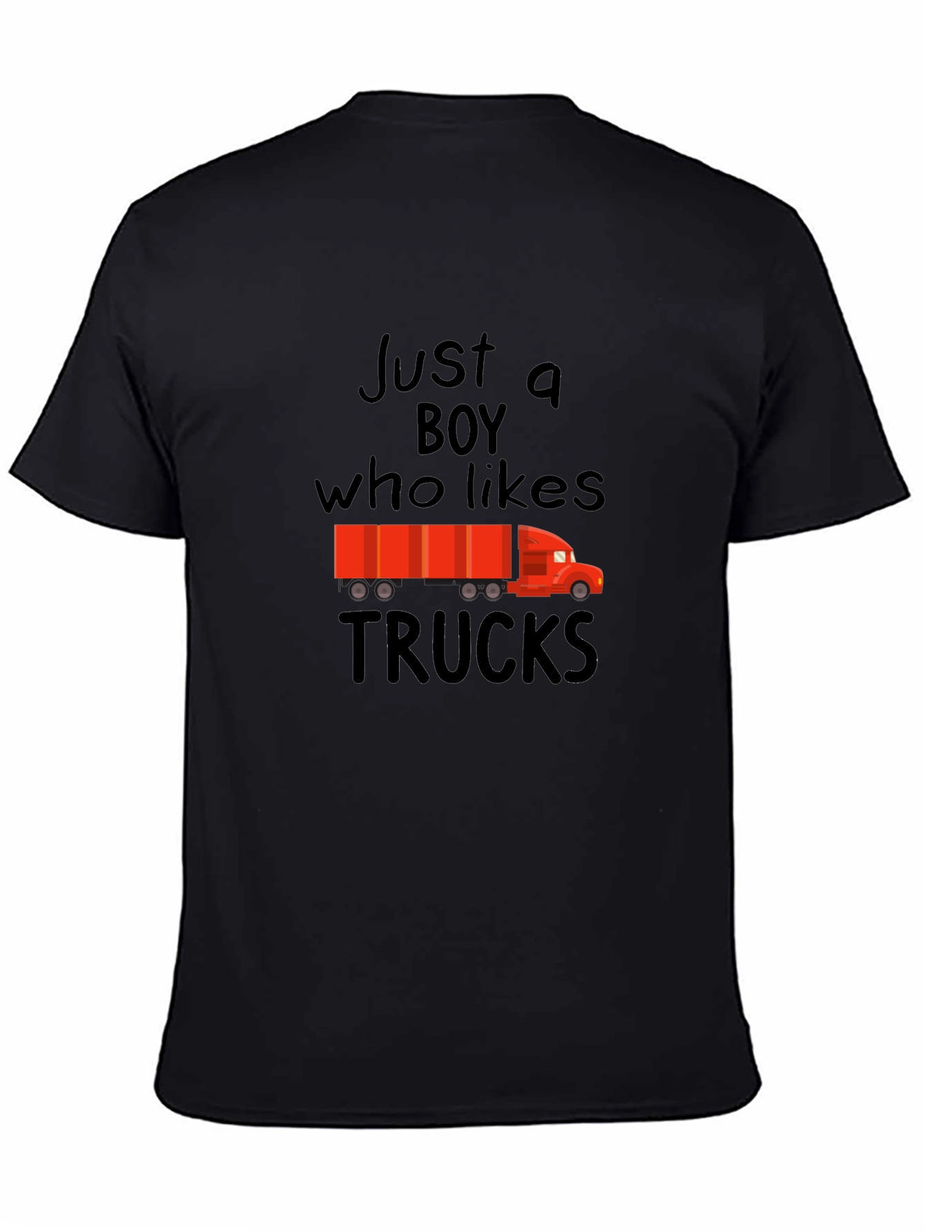 Just A Boy Who Likes Trucks Graphic Tee