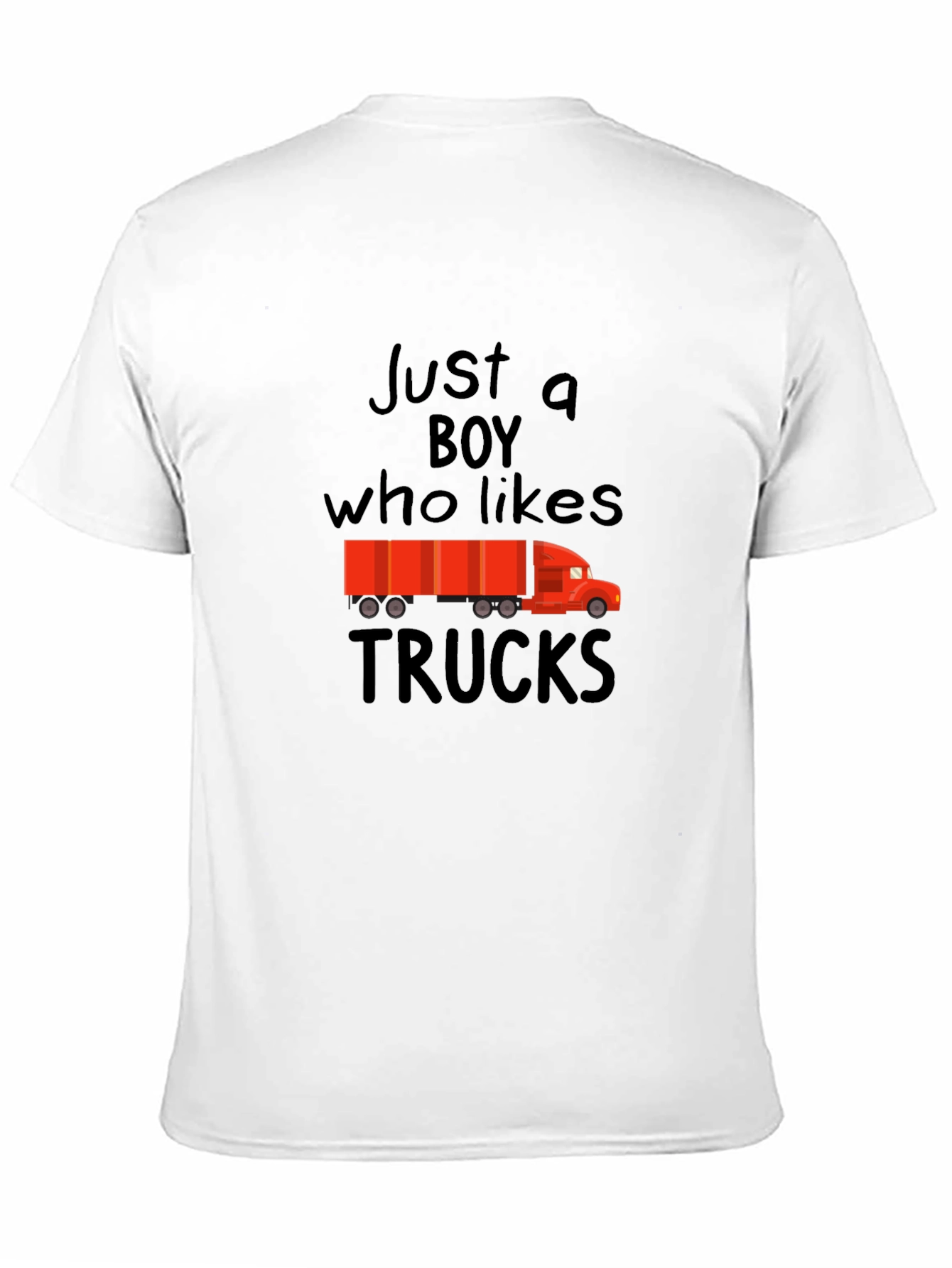 Just A Boy Who Likes Trucks Graphic Tee