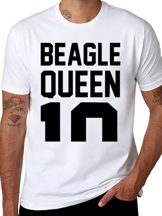 Beagle Queen 10 Black T-Shirt