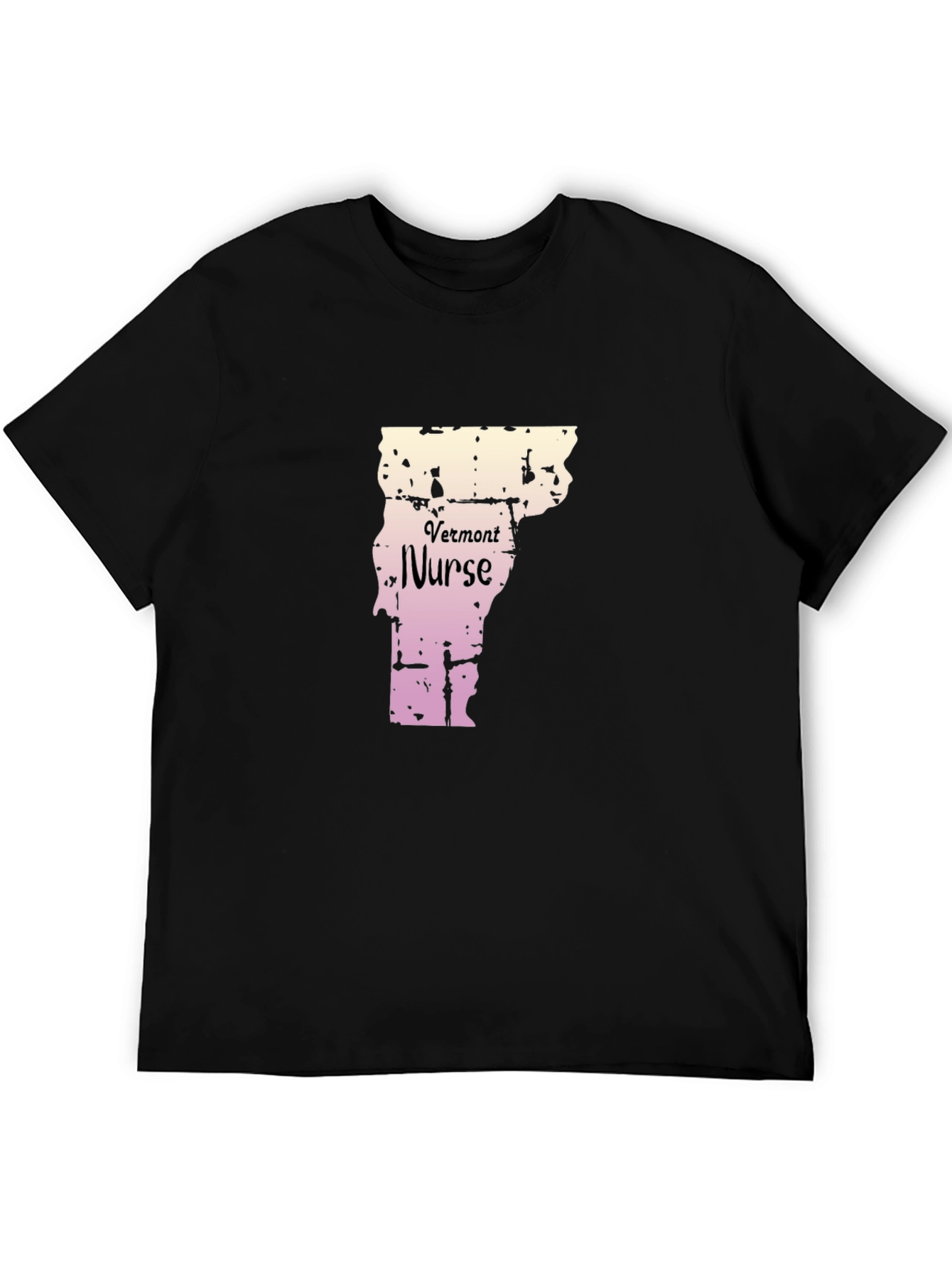 Vermont Nurse Black T-Shirt