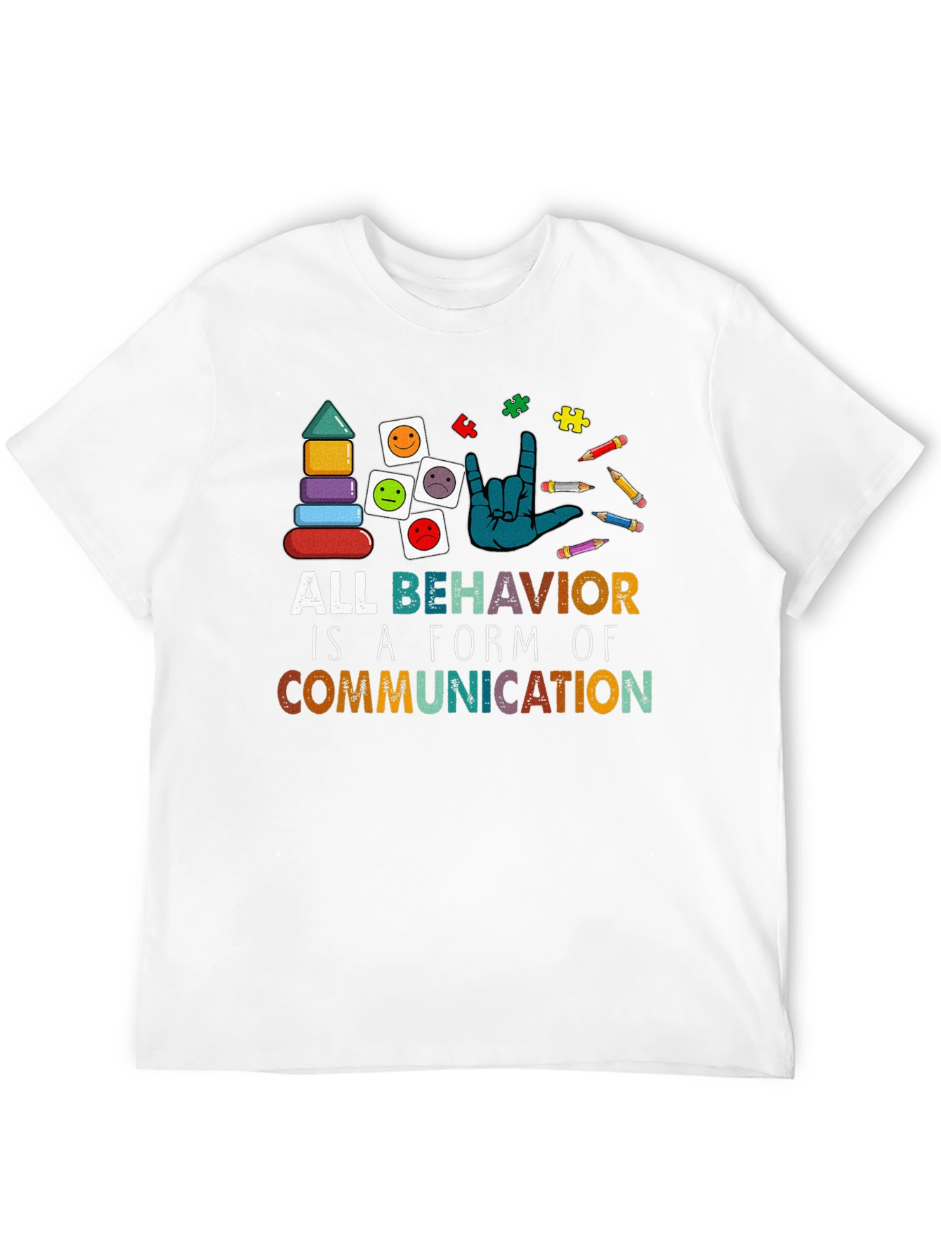 All Behavior is Communication Autism Awareness Tee
