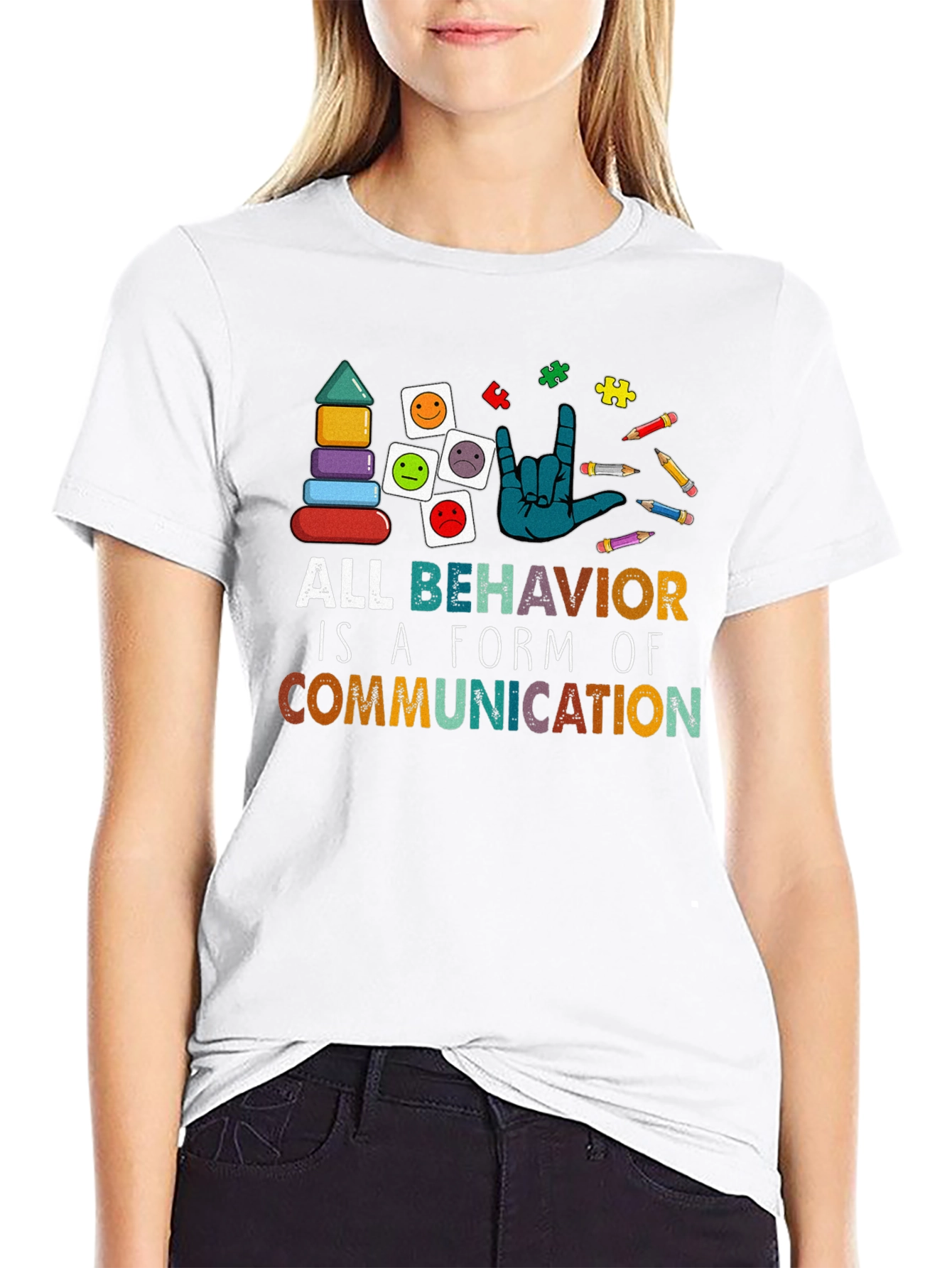 All Behavior is Communication Autism Awareness Tee
