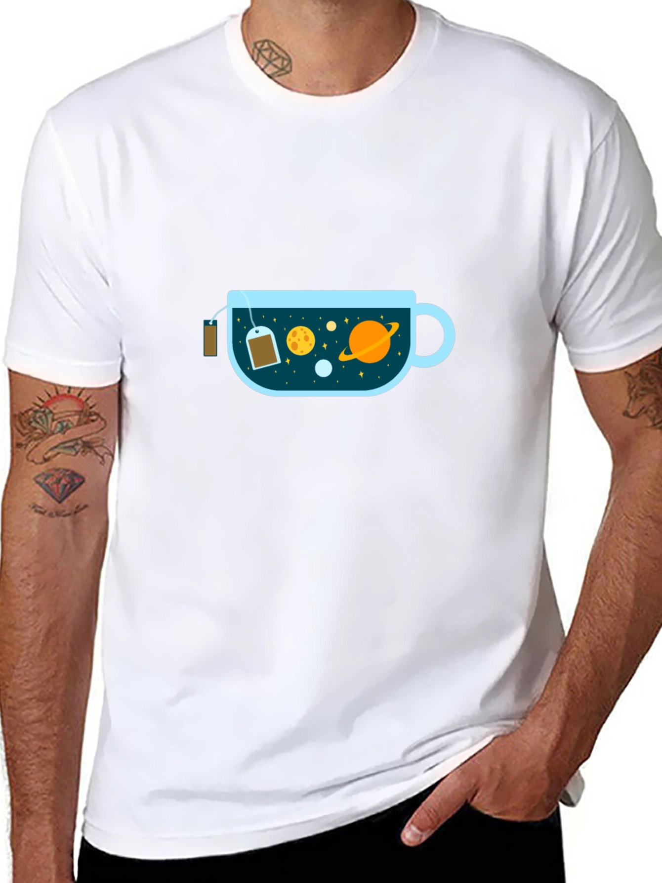 Cosmic Tea T-Shirt - Stylish Graphic Tee