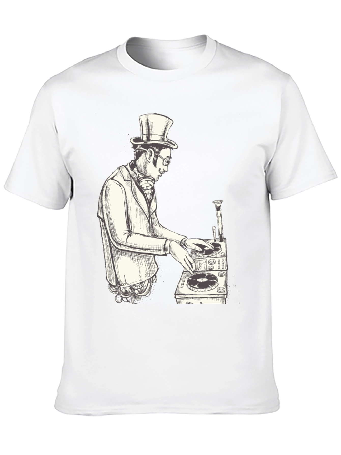 DJ Top Hat Graphic T-Shirt