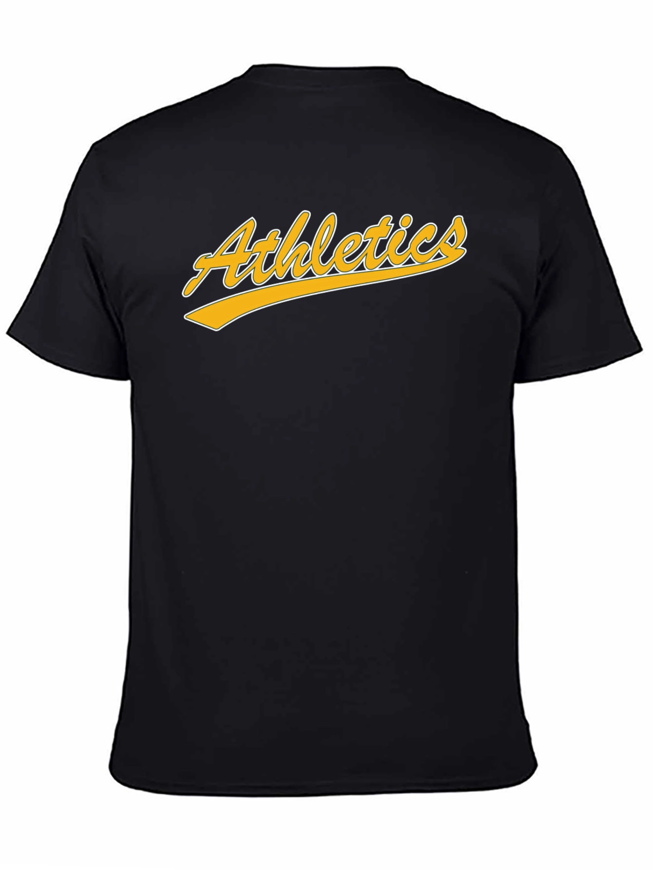 Mens Black T-Shirt - Athletics Graphic Tee