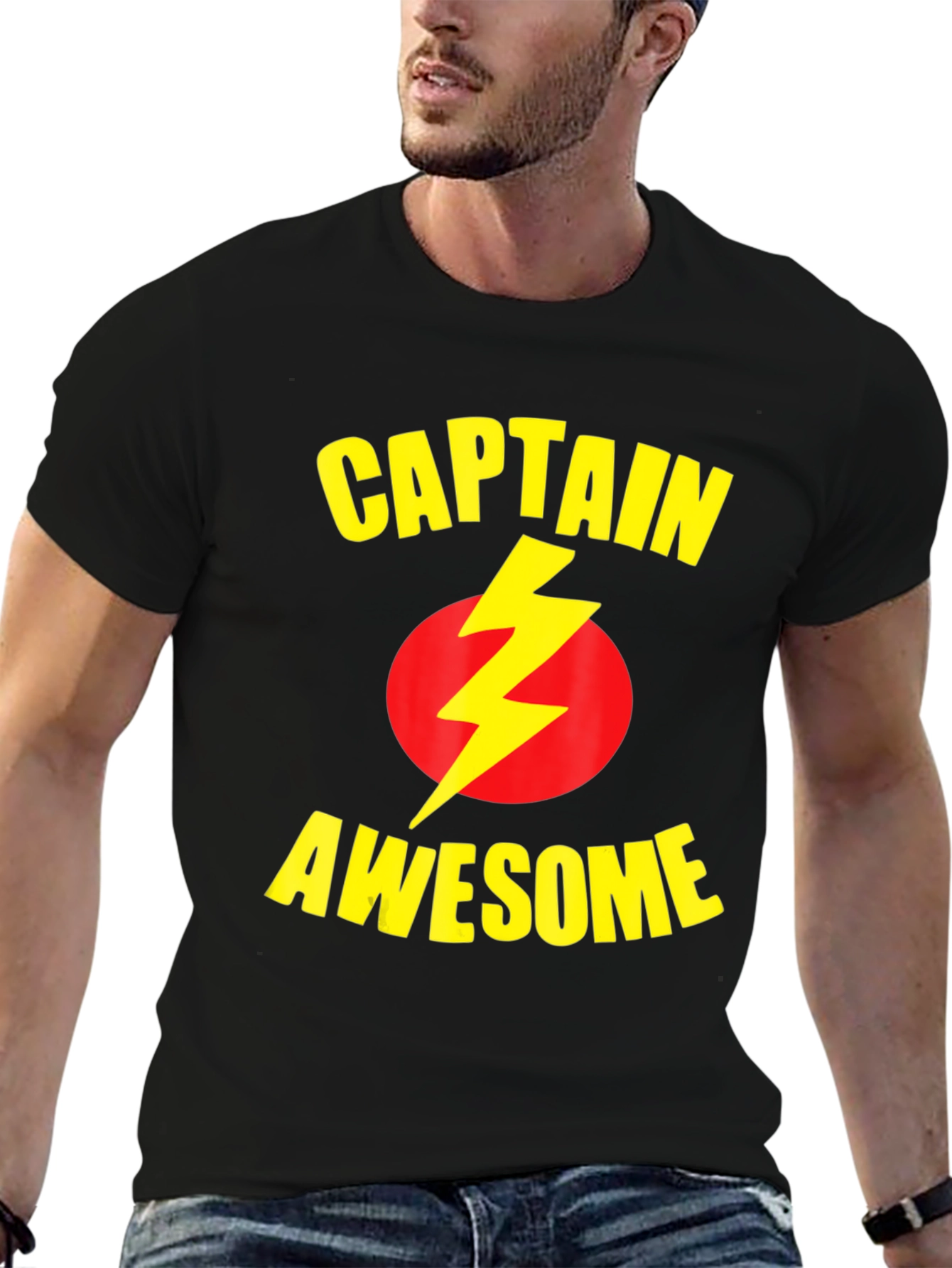Captain Awesome T-Shirt - Black