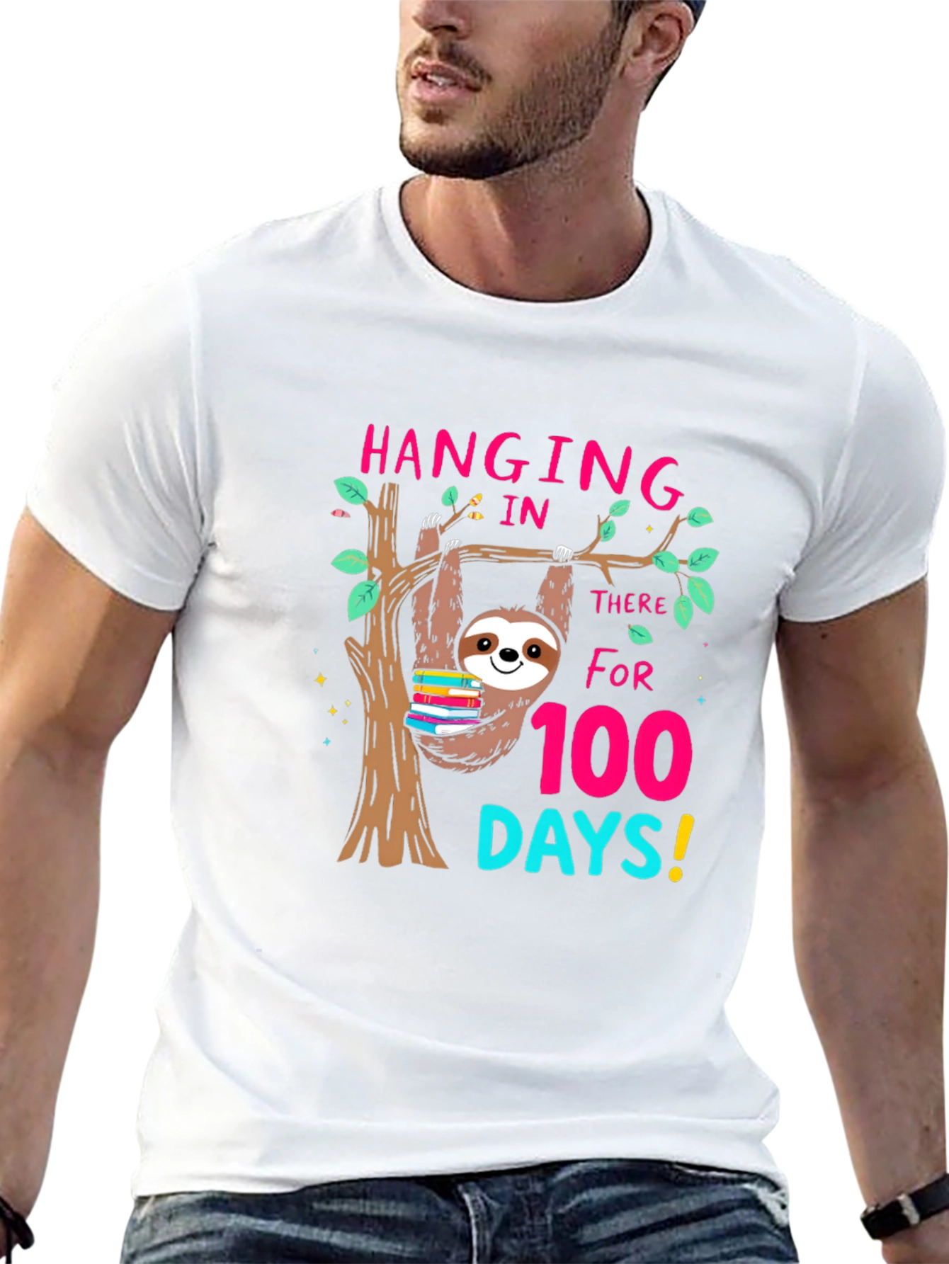 100 Days of School Sloth T-Shirt