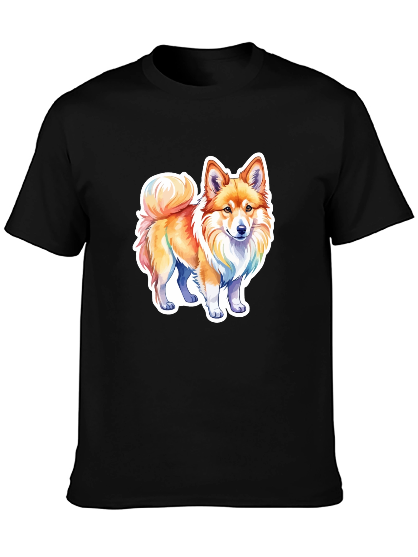 Cute Dog Graphic Tee - Black Unisex Shirt