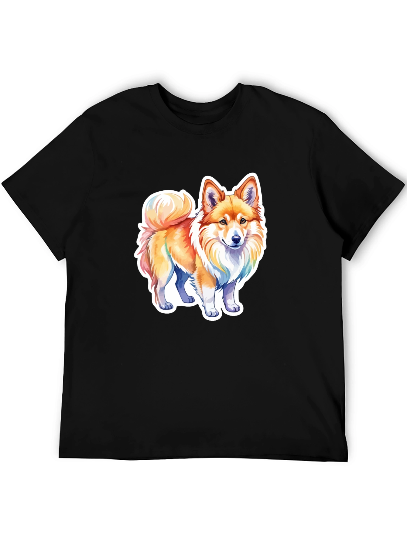 Cute Dog Graphic Tee - Black Unisex Shirt