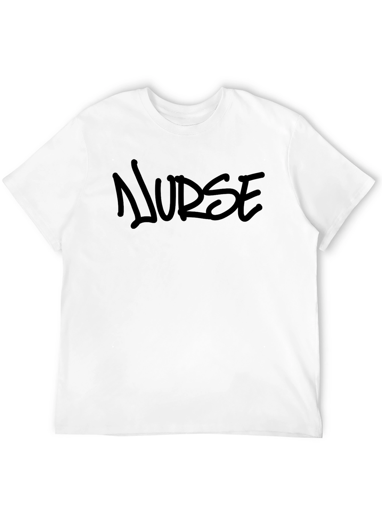 Nurse Black Graphic Tee - Casual Comfort