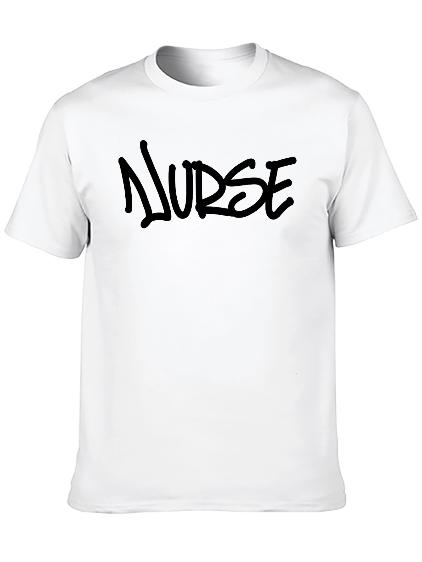 Nurse Black Graphic Tee - Casual Comfort