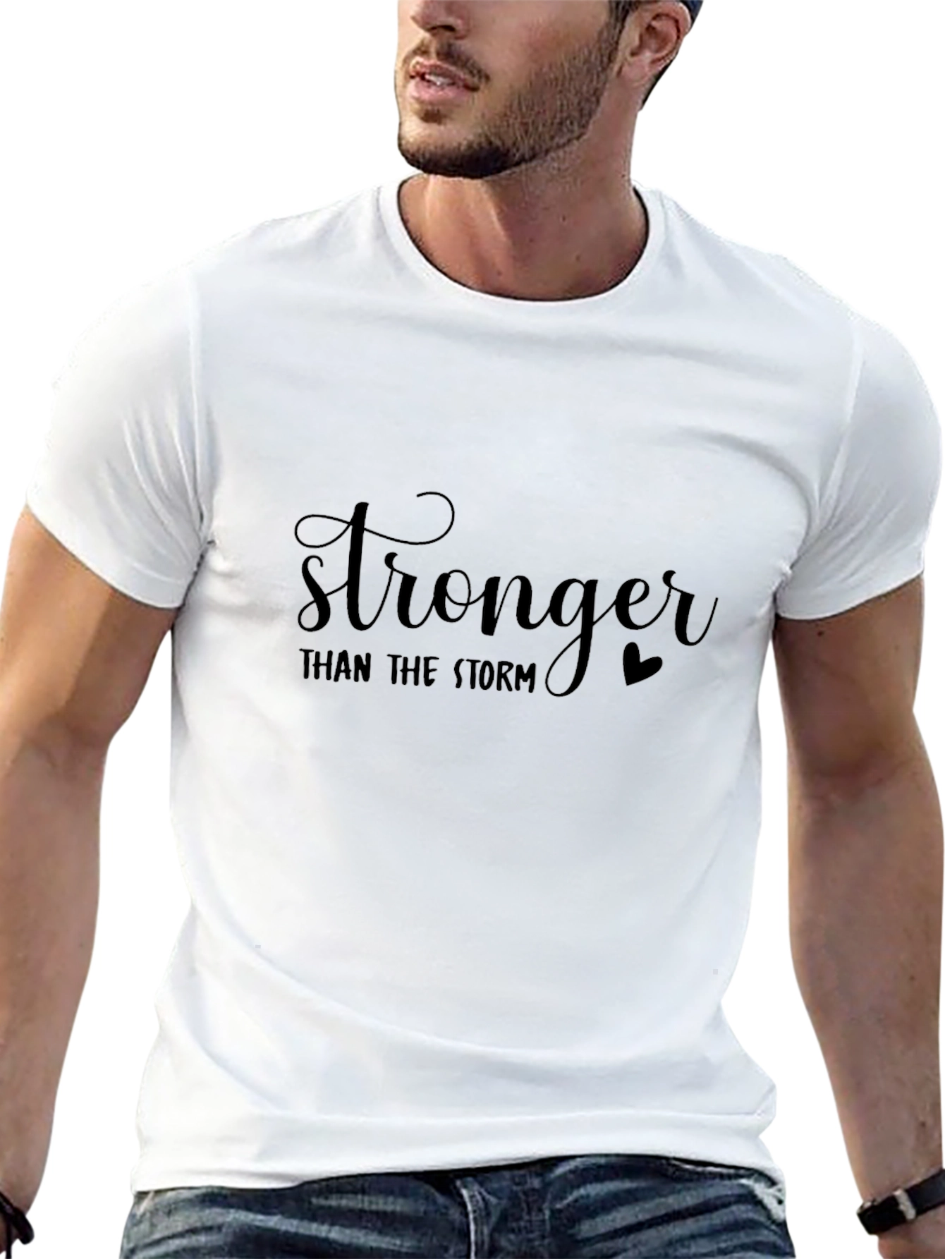 Stronger Than The Storm Black T-Shirt