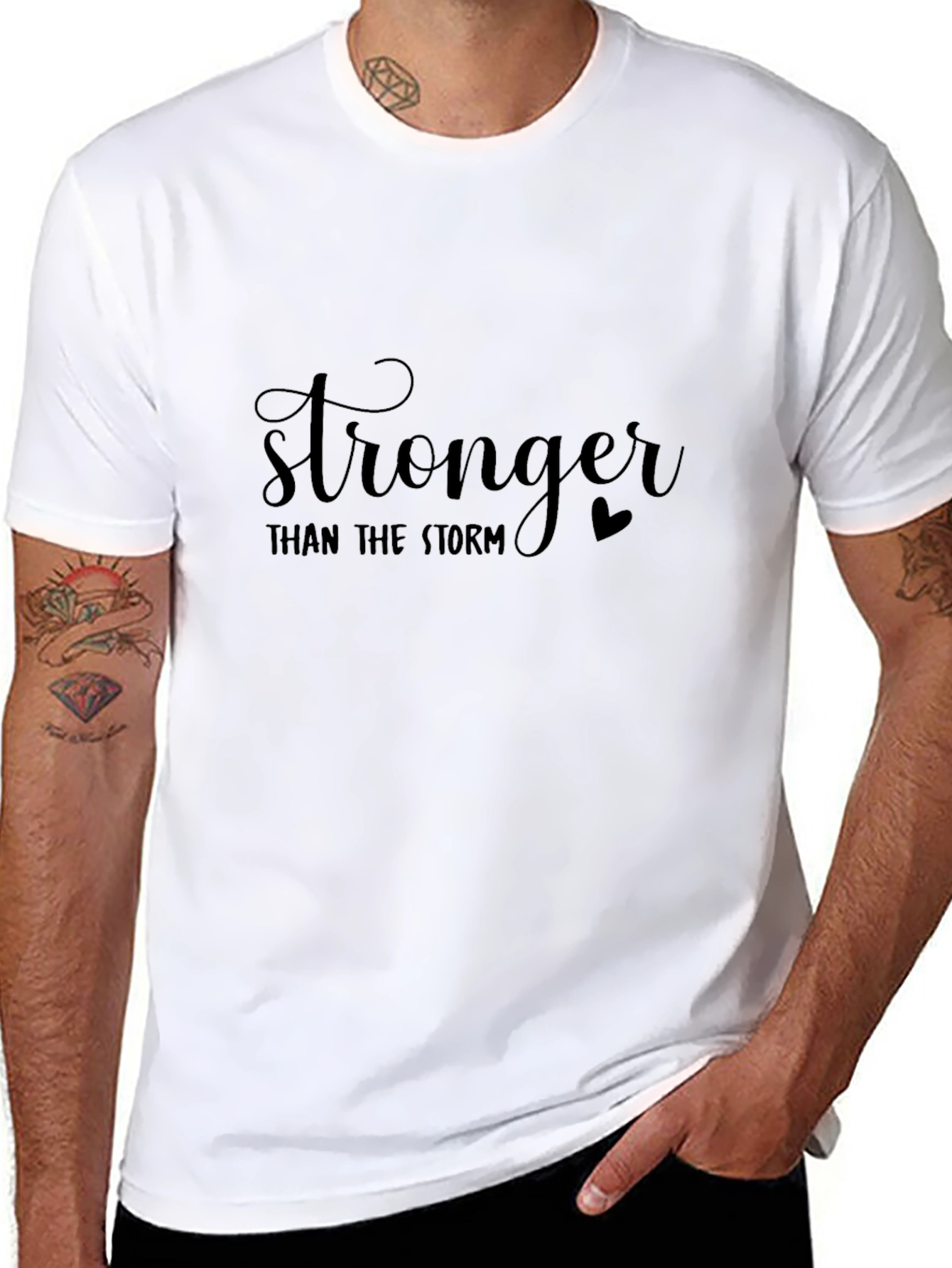 Stronger Than The Storm Black T-Shirt